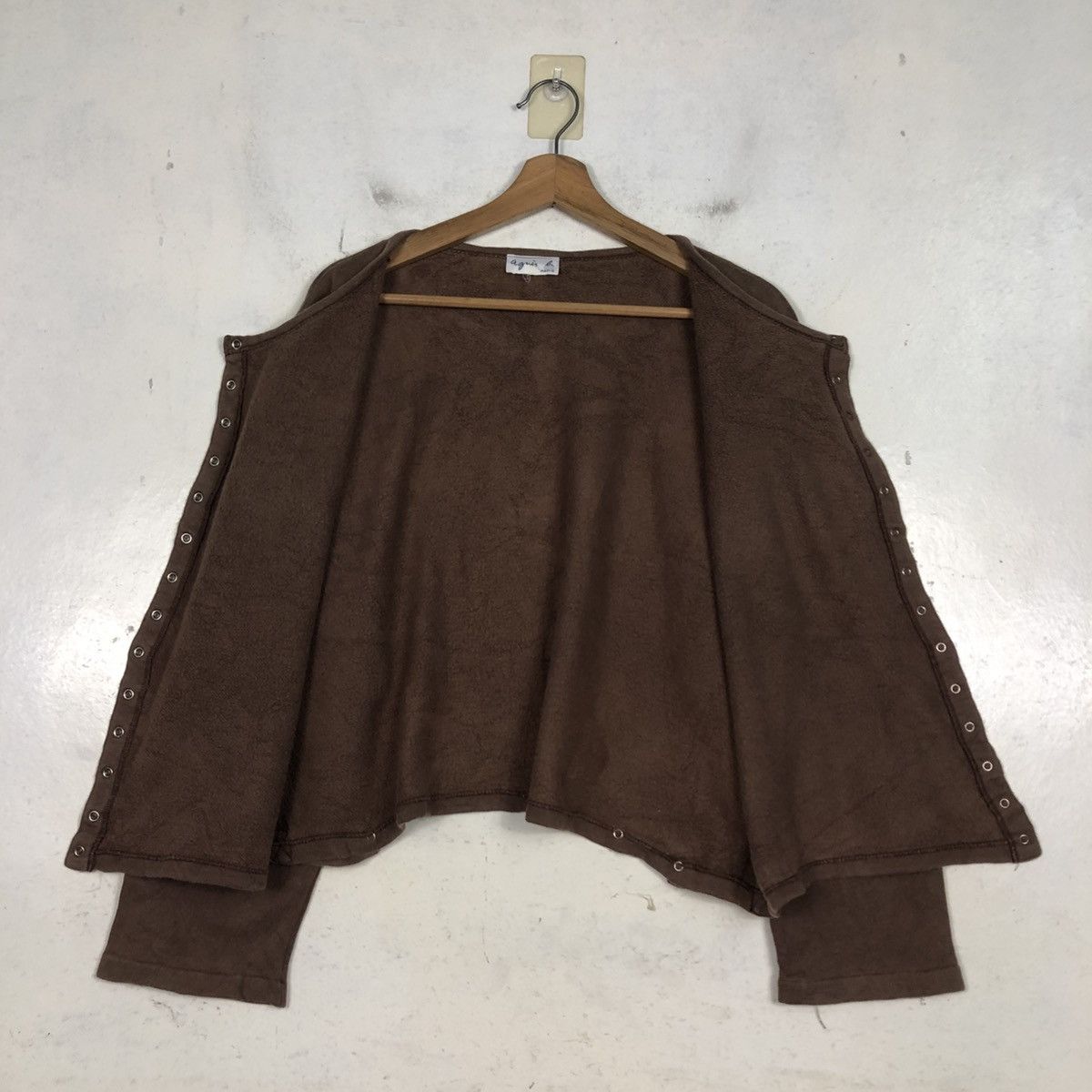 agnes b. 📌Vintage Snap Button Cardigan Agnes B. Rich Brown Size US M / EU 48-50 / 2 - 16 Thumbnail