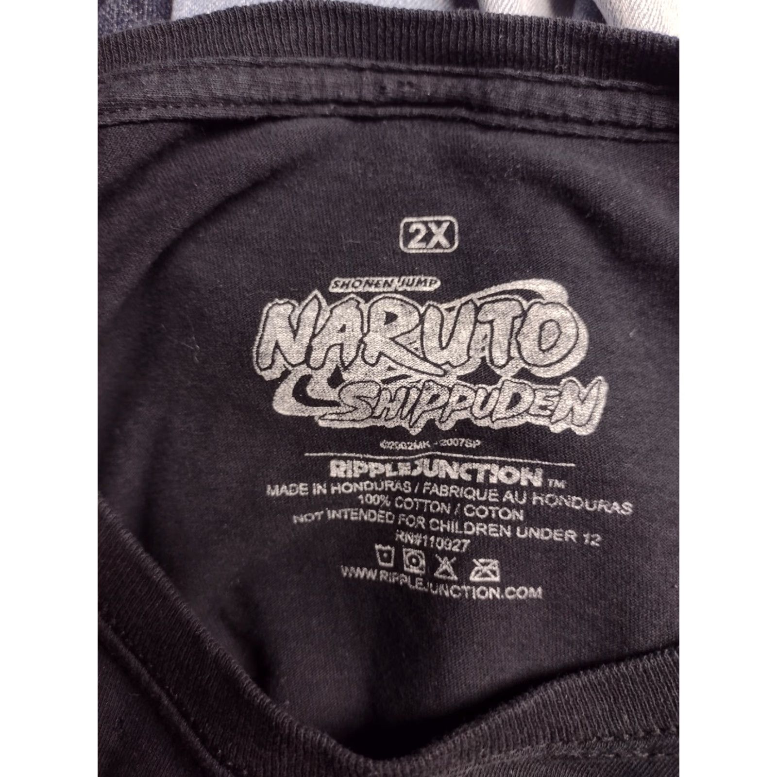 Ripple Junction VINTAGE Ripple Junction Naruto Shippuden Anime T-Shirt Lot 3 Adults XXL Black Gray Casual Cotton 2002 2007 Size XXL / US 16-18 / IT 52-54 - 7 Thumbnail