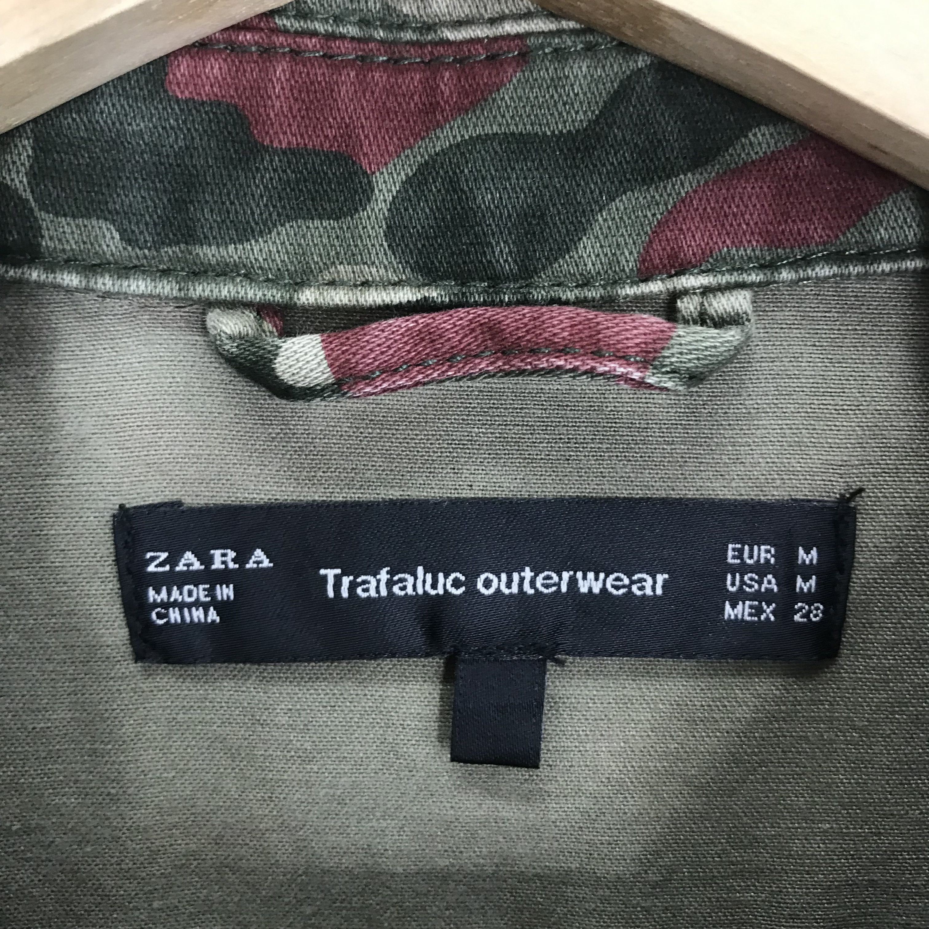 Vintage Vintage Zara Stud Punk Military Camouflage Outfits Jacket Size US M / EU 48-50 / 2 - 10 Thumbnail