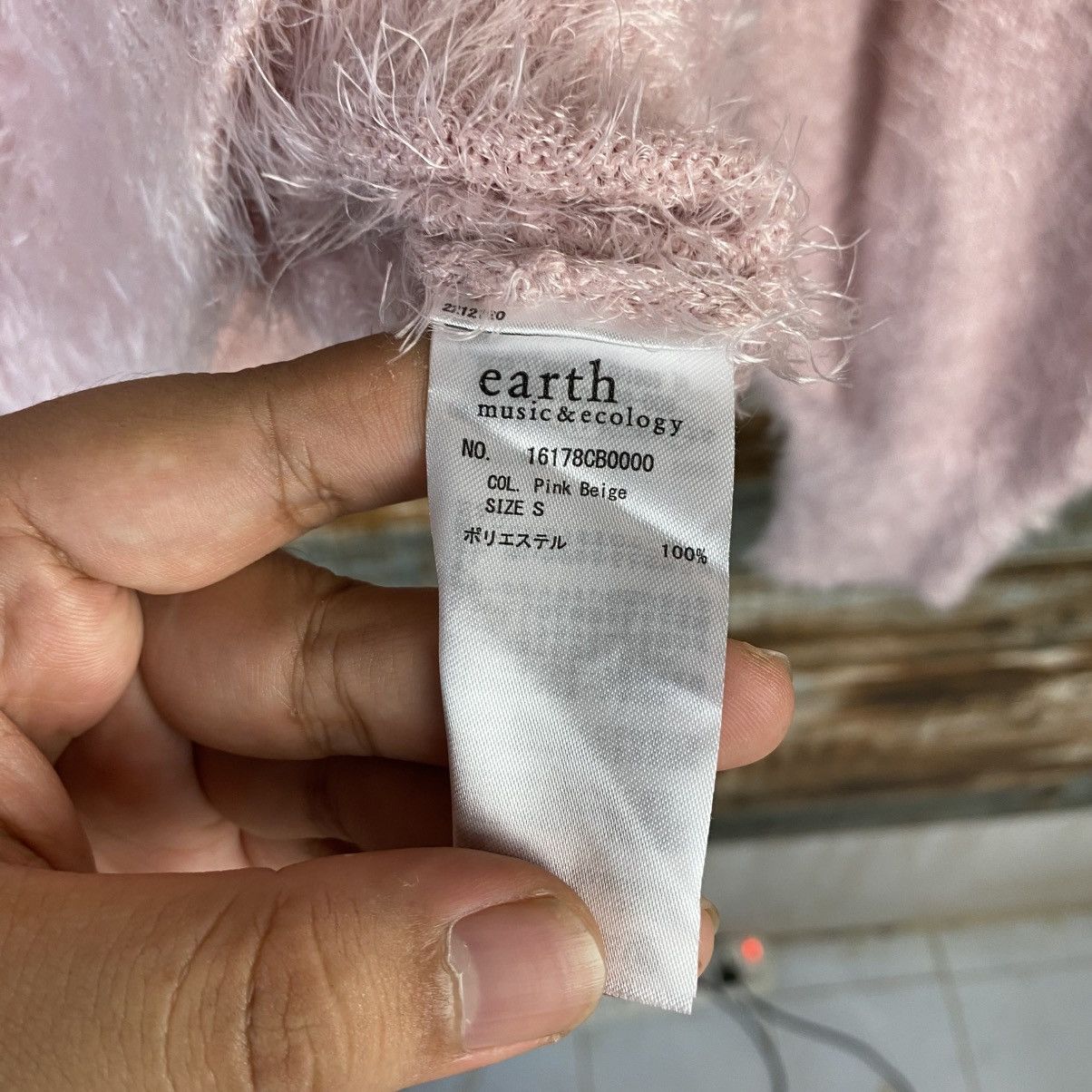 Japanese Brand DL Earth & Music Econology Pink Knitwear #C1084 Size S / US 4 / IT 40 - 12 Thumbnail