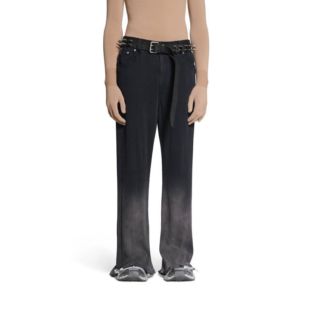 Balenciaga Balenciaga Bleached Cotton Rib Knit Pants Size US 34 / EU 50 - 1 Thumbnail