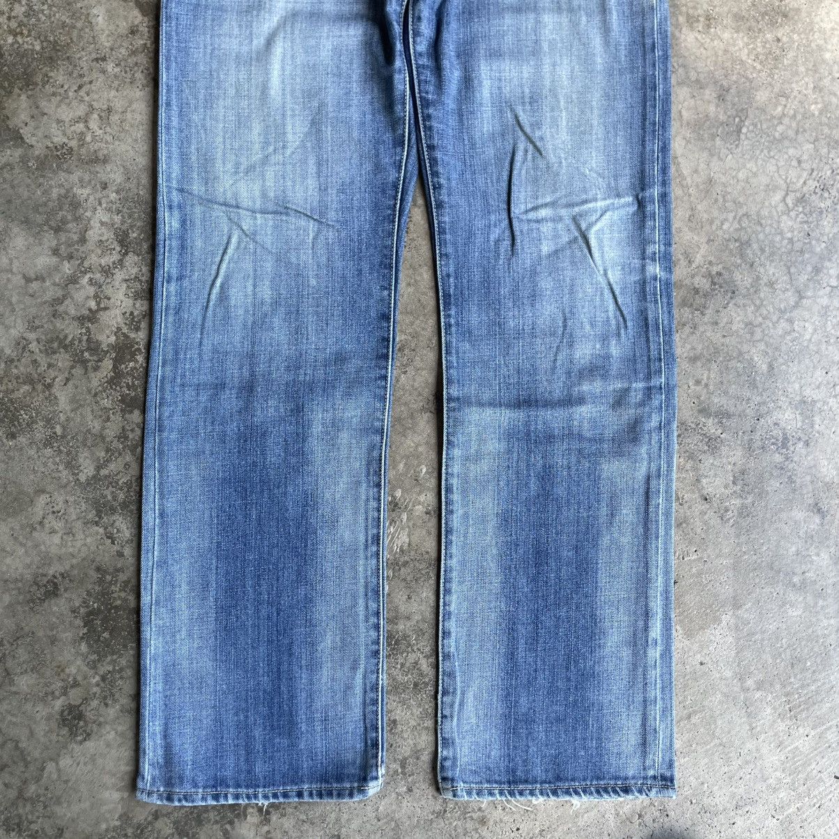 Gap 🔥Vintage Gap Stoned Washed Straight Cut Distress Denim Jeans Size US 31 - 3 Thumbnail