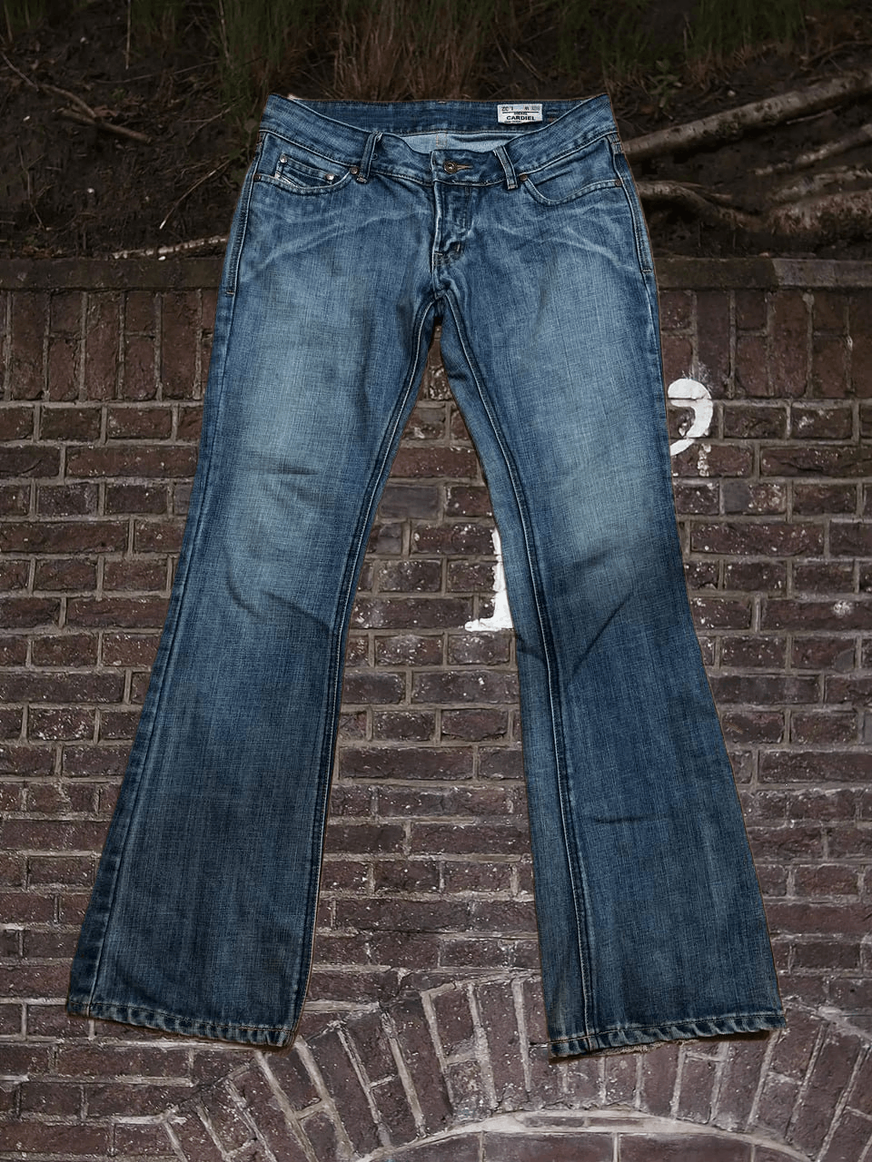 Diesel Vintage Distressed Streetwear Diesel Flared Jeans Y2K Size 32" / US 10 / IT 46 - 1 Thumbnail