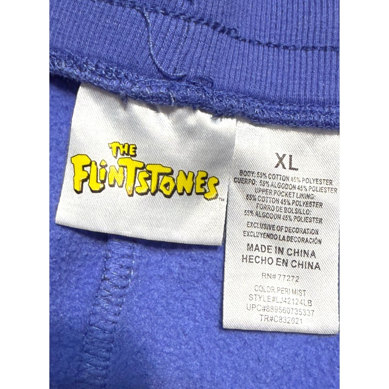 Vintage VINTAGE? The Flintstones Pants Women's XL Blue Activewear Stretch High Rise Pants Regular Women XS? Size 40" / US 18 - 5 Thumbnail