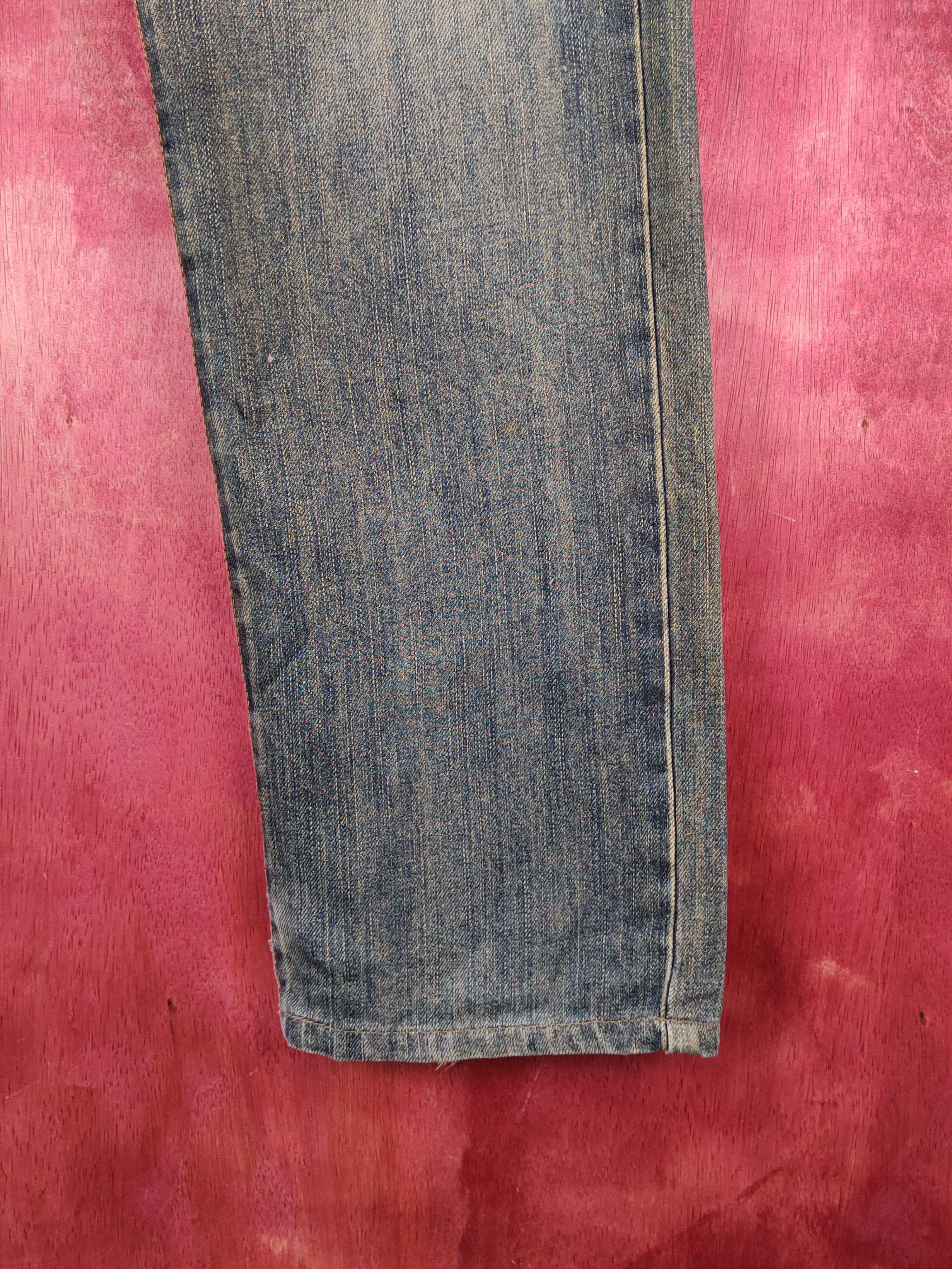 Edwin Edwin Dark Blue Faded Distressed Ripped Jeans #S2239 Size US 31 - 6 Thumbnail