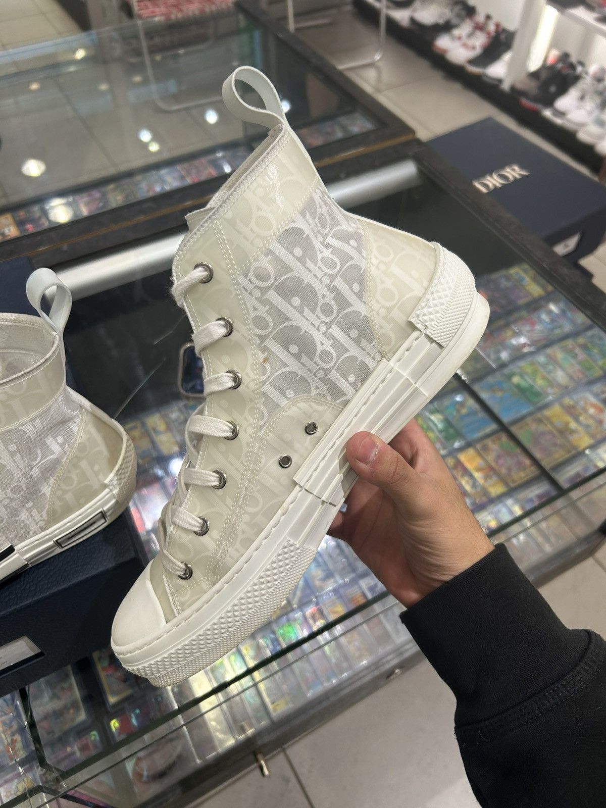 Dior Dior b23 High white oblique Size US 10 / EU 43 - 8 Thumbnail