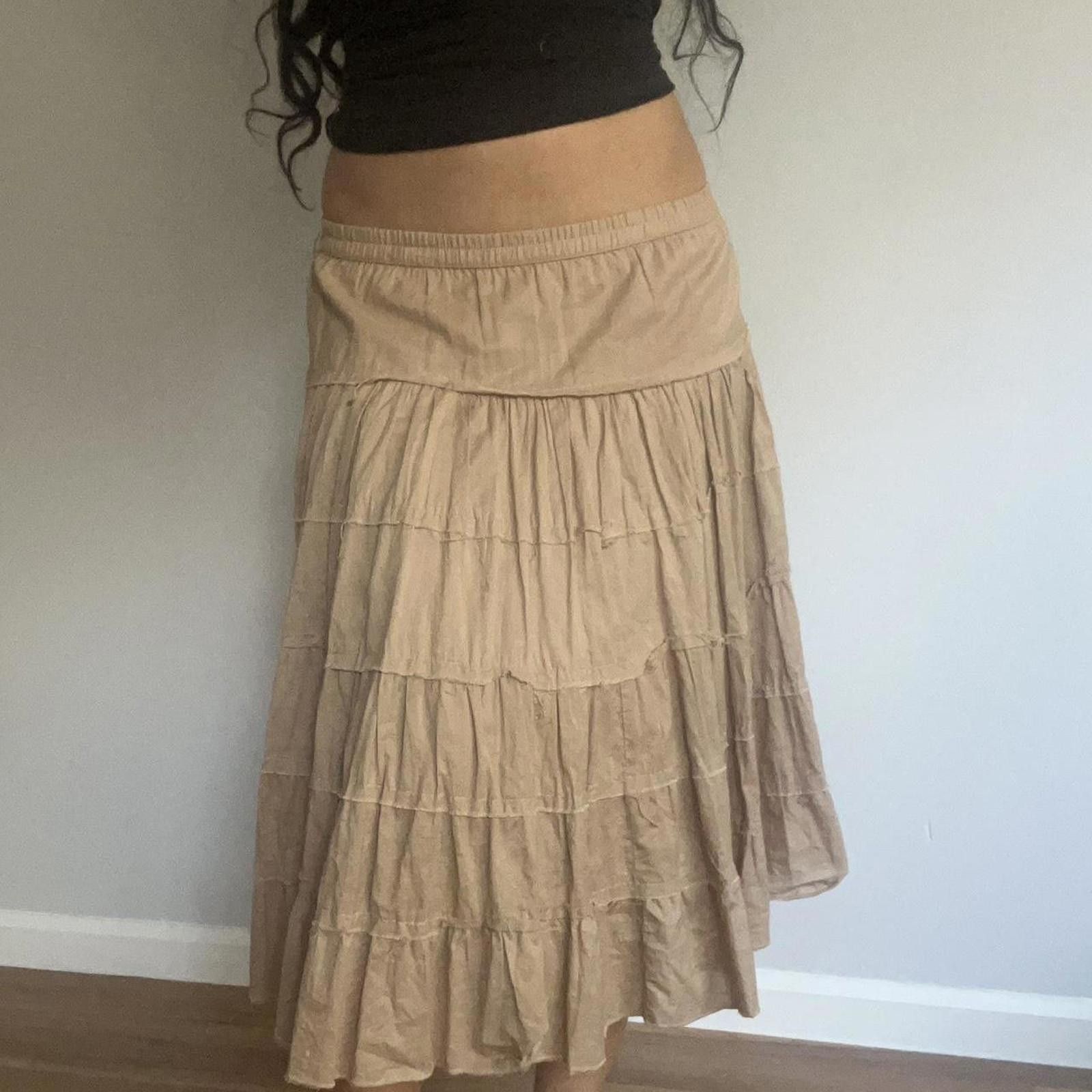 Other Tan midi skirt with a boho vibe Size 32" / US 10 / IT 46 - 6 Thumbnail