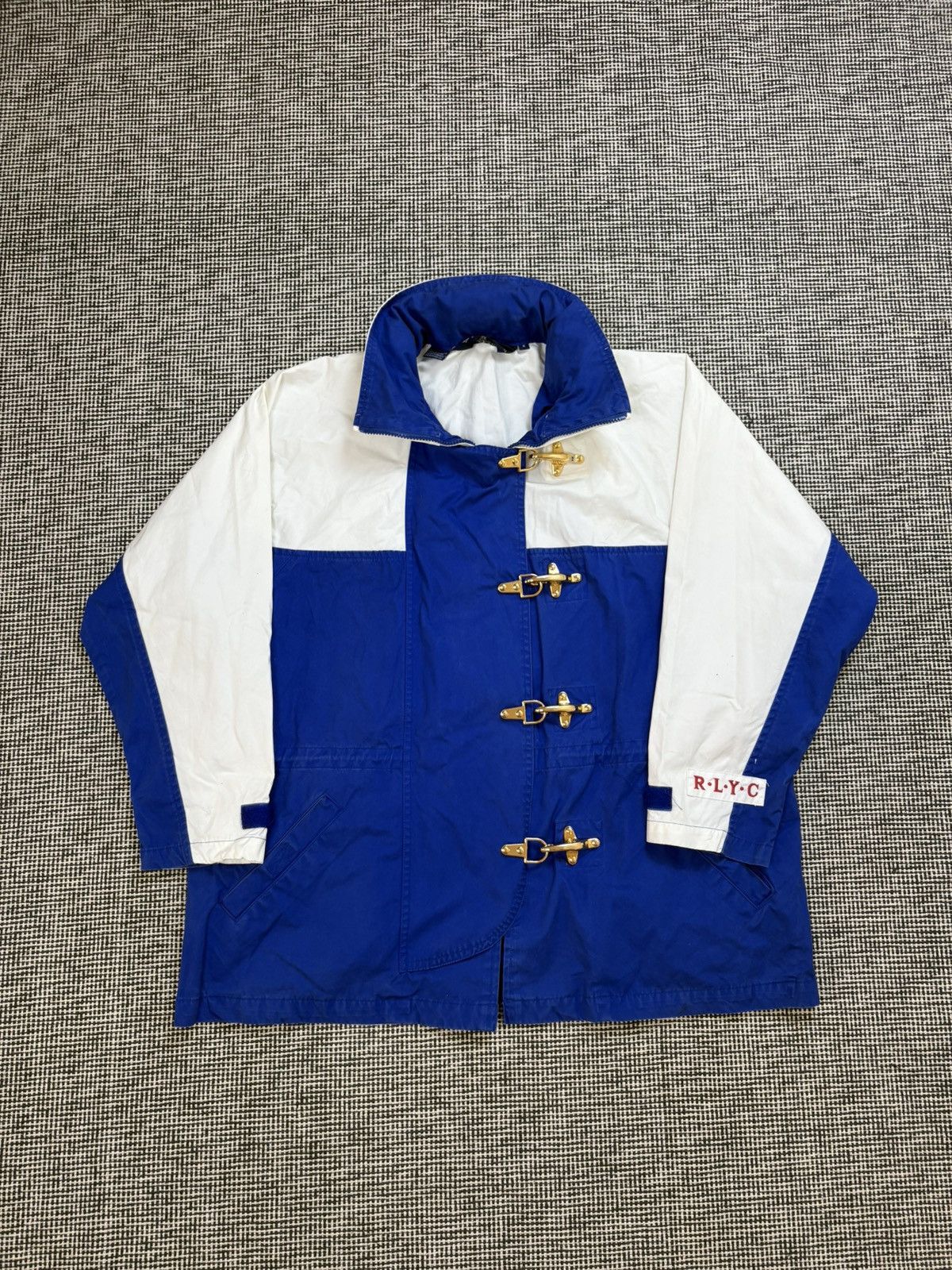 ジャケット・アウター 90s polo Ralph Lauren Fireman jacket Vintage 90s Ralph Lauren Marine Supply Buckle Fireman