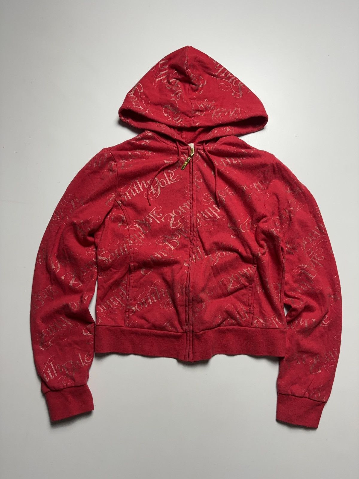 Southpole × Vintage VINTAGE SOUTHPOLE PRINTED CROPPED ZIP HOODIE 00s Size L / US 10 / IT 46 - 1 Thumbnail