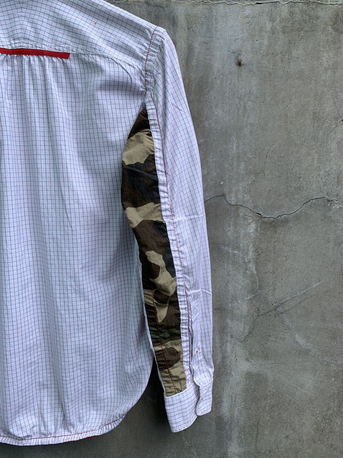 Junya Watanabe Camo Patched Sleeve Shirt Size US S / EU 44-46 / 1 - 8 Thumbnail