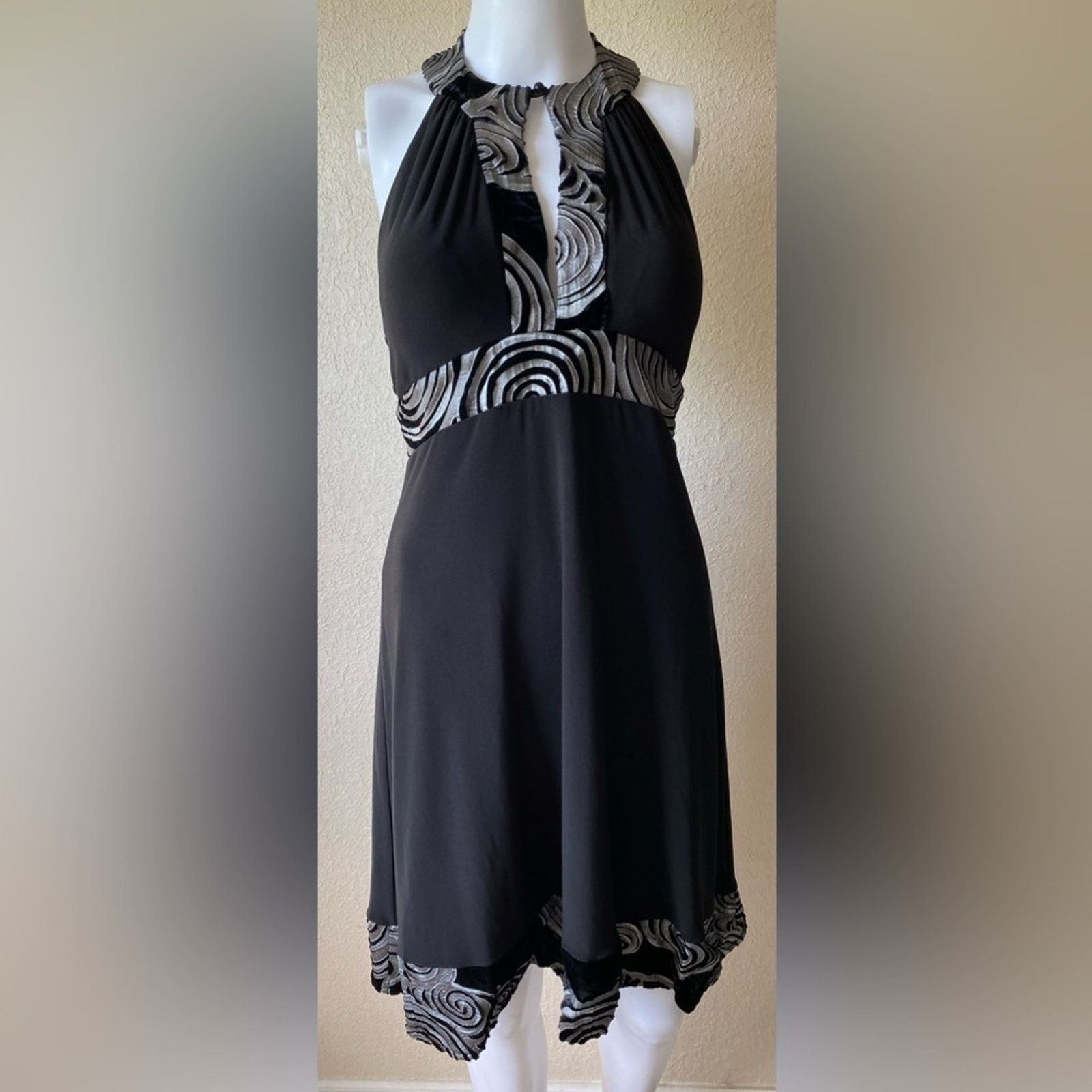 Other Linda Segal | Vintage 5971-1 Halter Party Dress RARE| XS Size XS / US 0-2 / IT 36-38 - 1 Thumbnail