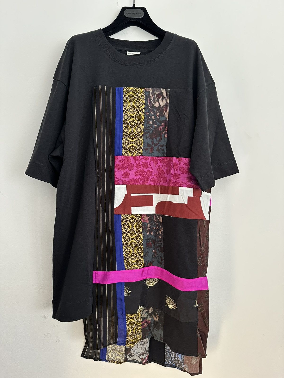 Dries Van Noten Dries Van Noten Black Paneled T-Shirt Size US L / EU 52-54 / 3 - 2 Thumbnail