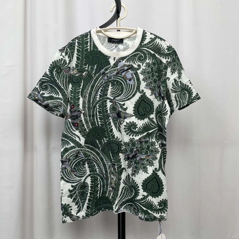 Givenchy Givenchy Cotton Short Sleeve Shirt, Sage Green, Size S Size US S / EU 44-46 / 1 - 1 Thumbnail