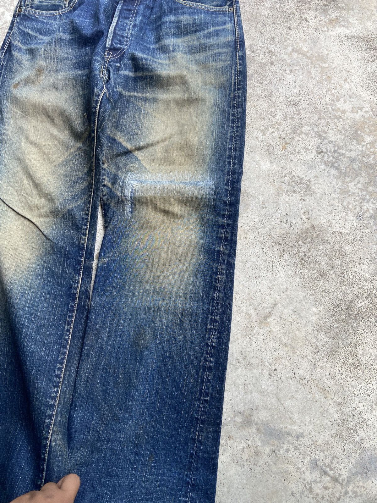 Eternal Vintage Eternal 811 Red Line Selvedge Heavy Distressed Big E Size US 36 / EU 52 - 5 Thumbnail