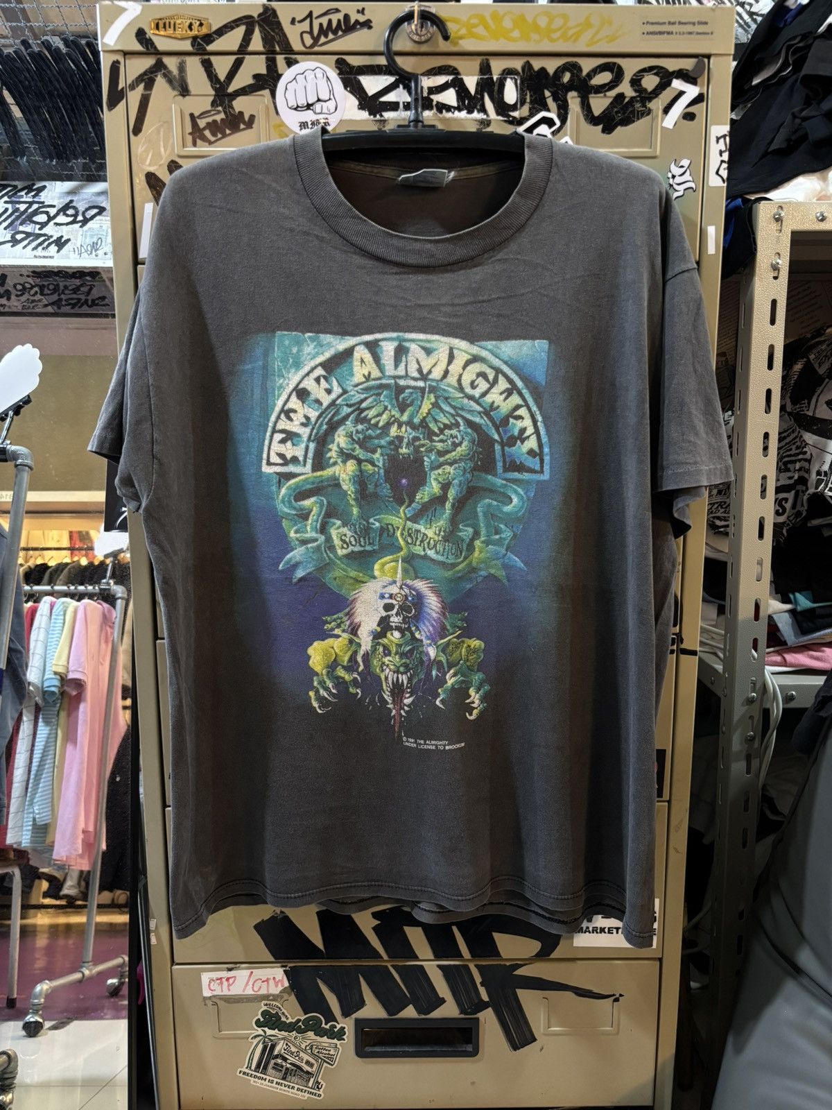Band Tees The Almighty vintage t shirt 1991’s Size US XL / EU 56 / 4 - 1 Thumbnail