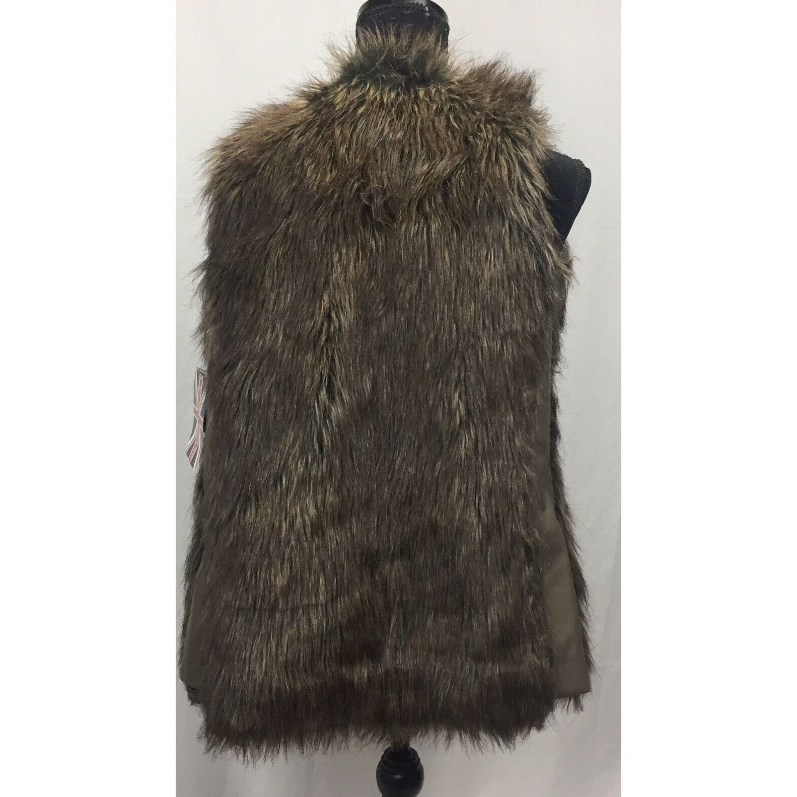 Vintage Miss london black faux fur sleeveless vest Small Size S / US 4 / IT 40 - 3 Thumbnail