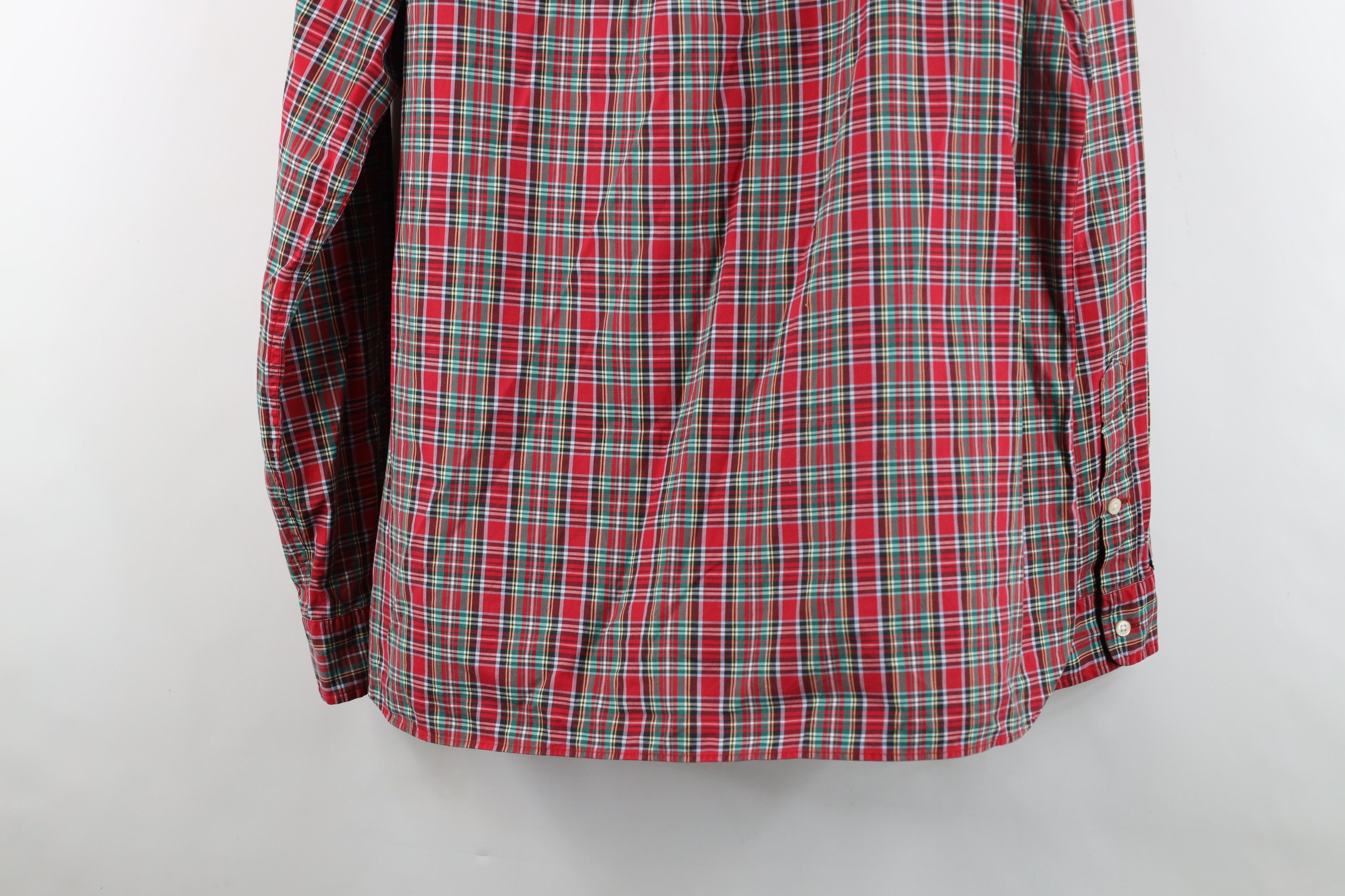 Ralph Lauren Vintage 90s Ralph Lauren Collared Down Shirt Rainbow Plaid Size US XL / EU 56 / 4 - 14 Thumbnail