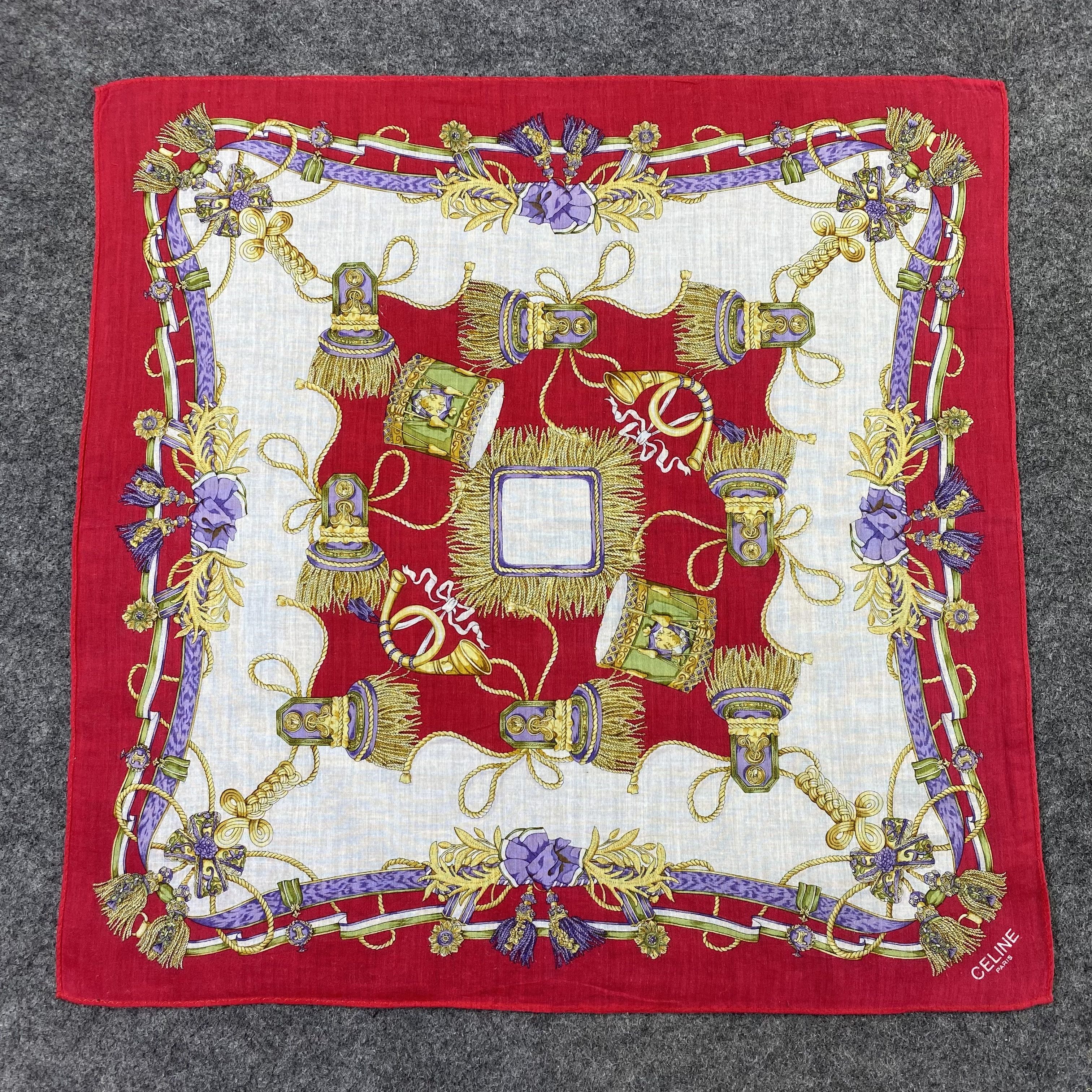 Celine Celine Handkerchief Neckerchief Bandana-B1662 Size ONE SIZE - 3 Thumbnail