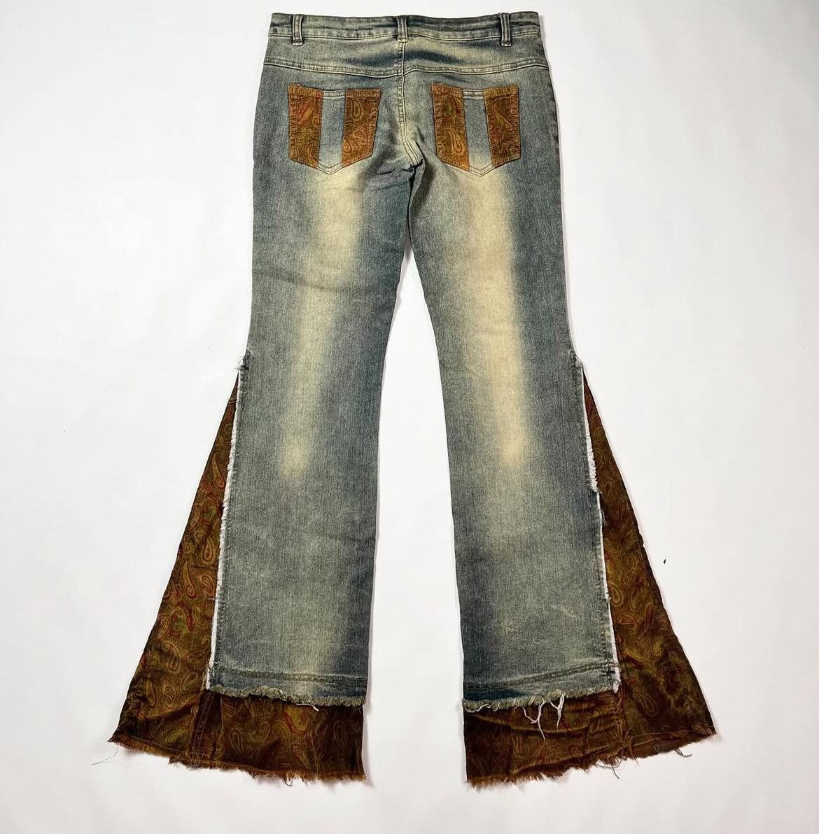 If Six Was Nine 2000s Hysteric Hybrid Wide Flare Bootcut Jeans y2k Lgb Size US 30 / EU 46 - 2 Thumbnail