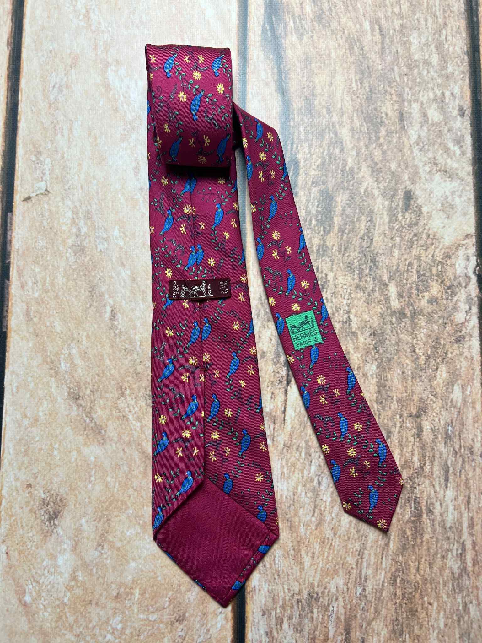 Hermes Hermes of Paris Silk Tie 7185 UA vintage Size ONE SIZE - 1 Thumbnail