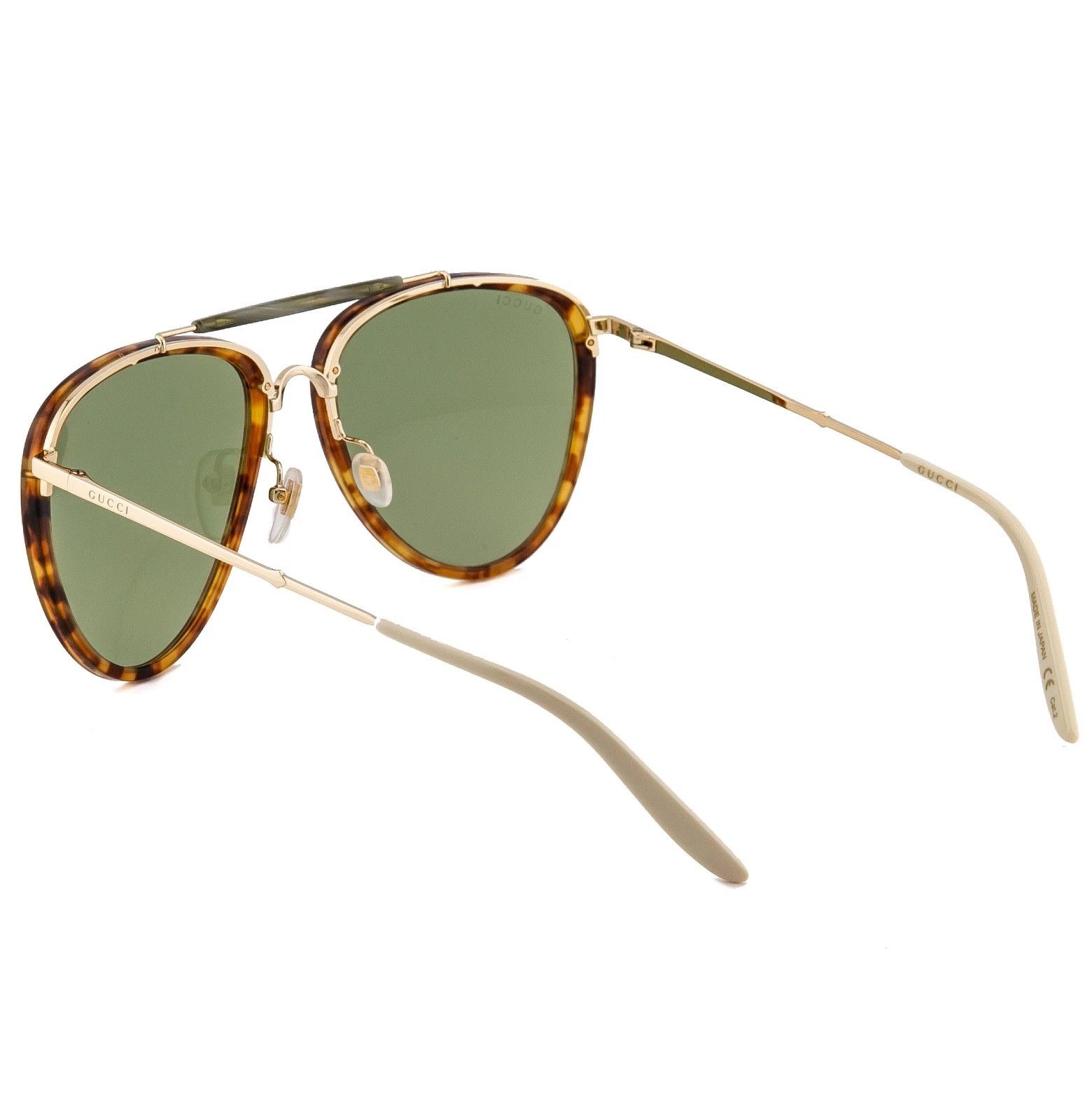 Gucci GUCCI 0672 Gg0672S Brown Havana Retro Aviator Sunglasses 003 Size ONE SIZE - 7 Thumbnail