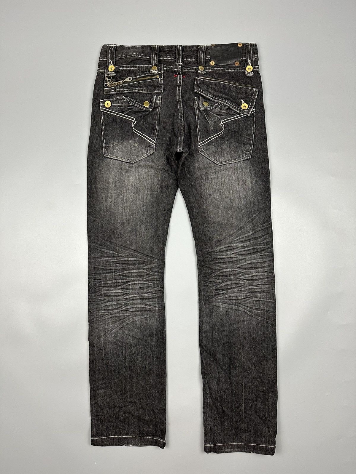 If Six Was Nine × Le Grande Bleu (L.G.B.) × semanticdesign 🔥Seditionaries🔥Distressed Semantic Design Denim Size US 32 / EU 48 - 2 Thumbnail