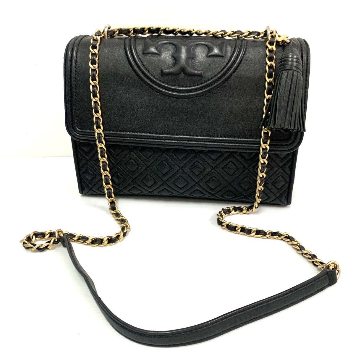 Tory Burch Tory Burch Leather Chain Shoulder Bag Size ONE SIZE - 1 Thumbnail