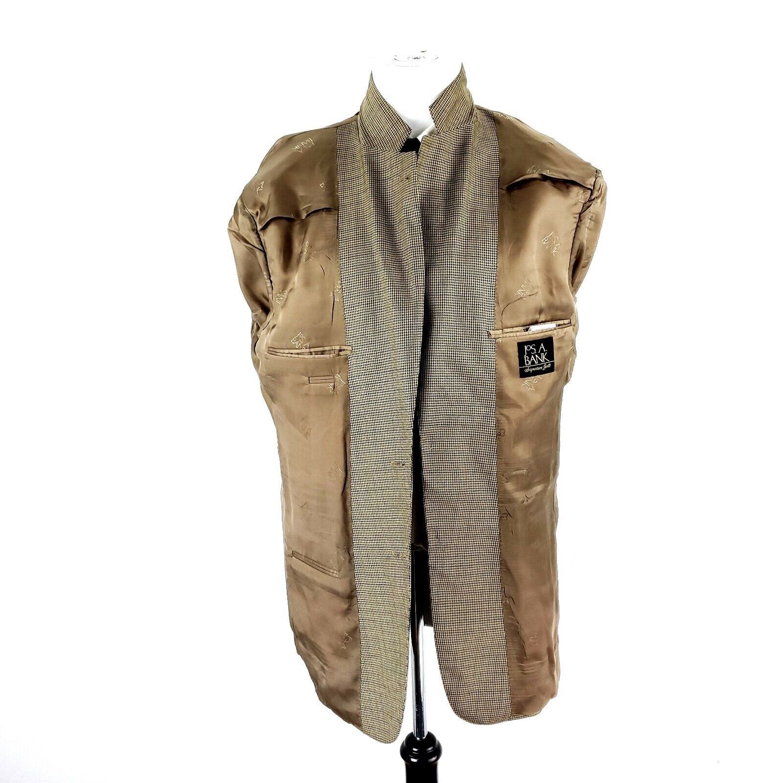 Jos. A. Bank Jos A Bank Signature Gold Wool Silk 2 Button Sport Coat 42L Size 42L - 9 Thumbnail
