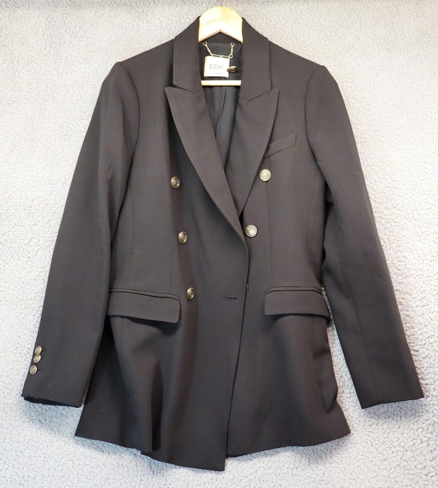 Elie Tahari Elie Tahari Blazer Size 8 Jacket Black Office Button Repair Size M / US 6-8 / IT 42-44 - 1 Thumbnail