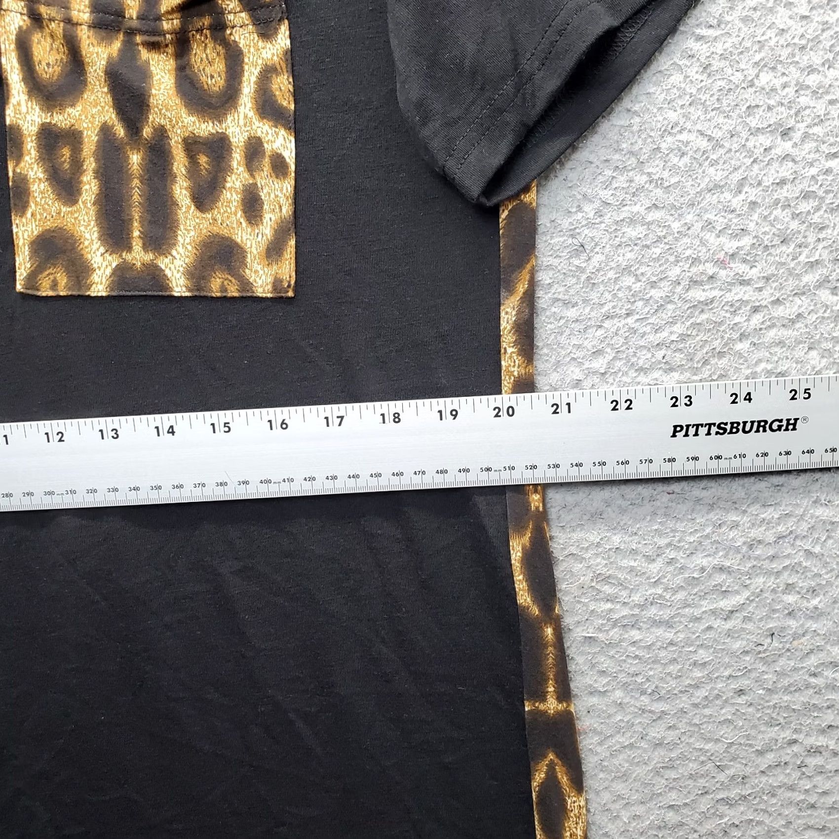Vintage Blooming Jelly Womens XL Multi Leopard Print Short Sleeve V-Neck Shirt Top Blouse Size XL / US 12-14 / IT 48-50 - 4 Thumbnail