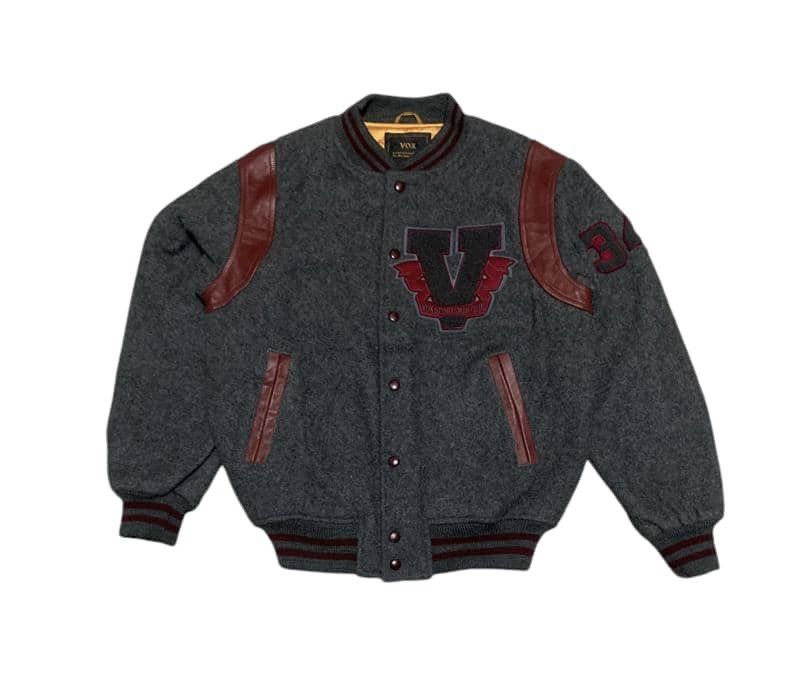Japanese Brand Vintage 90s Japanese Vox Wool Varsity Jacket Size US L / EU 52-54 / 3 - 1 Thumbnail