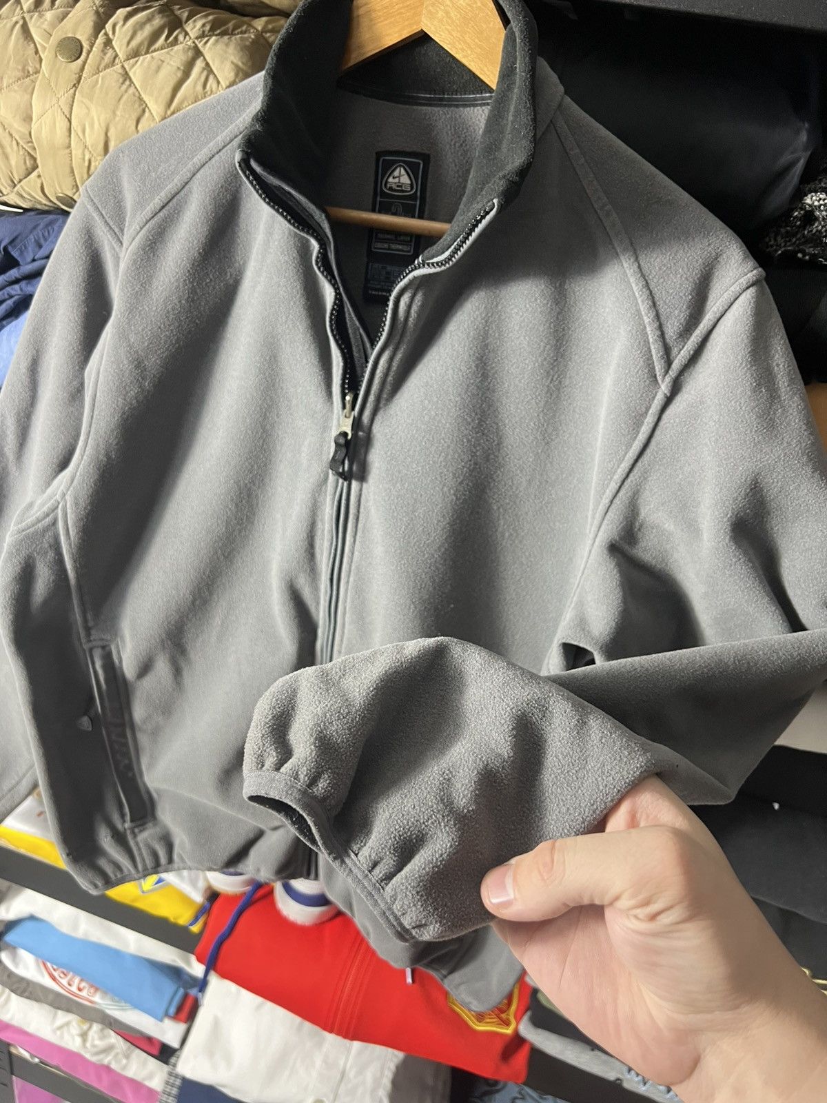 Nike ACG 🏔️ Nike ACG Therma-Fit Fleece Jacket — Vintage Grey (S) Size US S / EU 44-46 / 1 - 3 Thumbnail