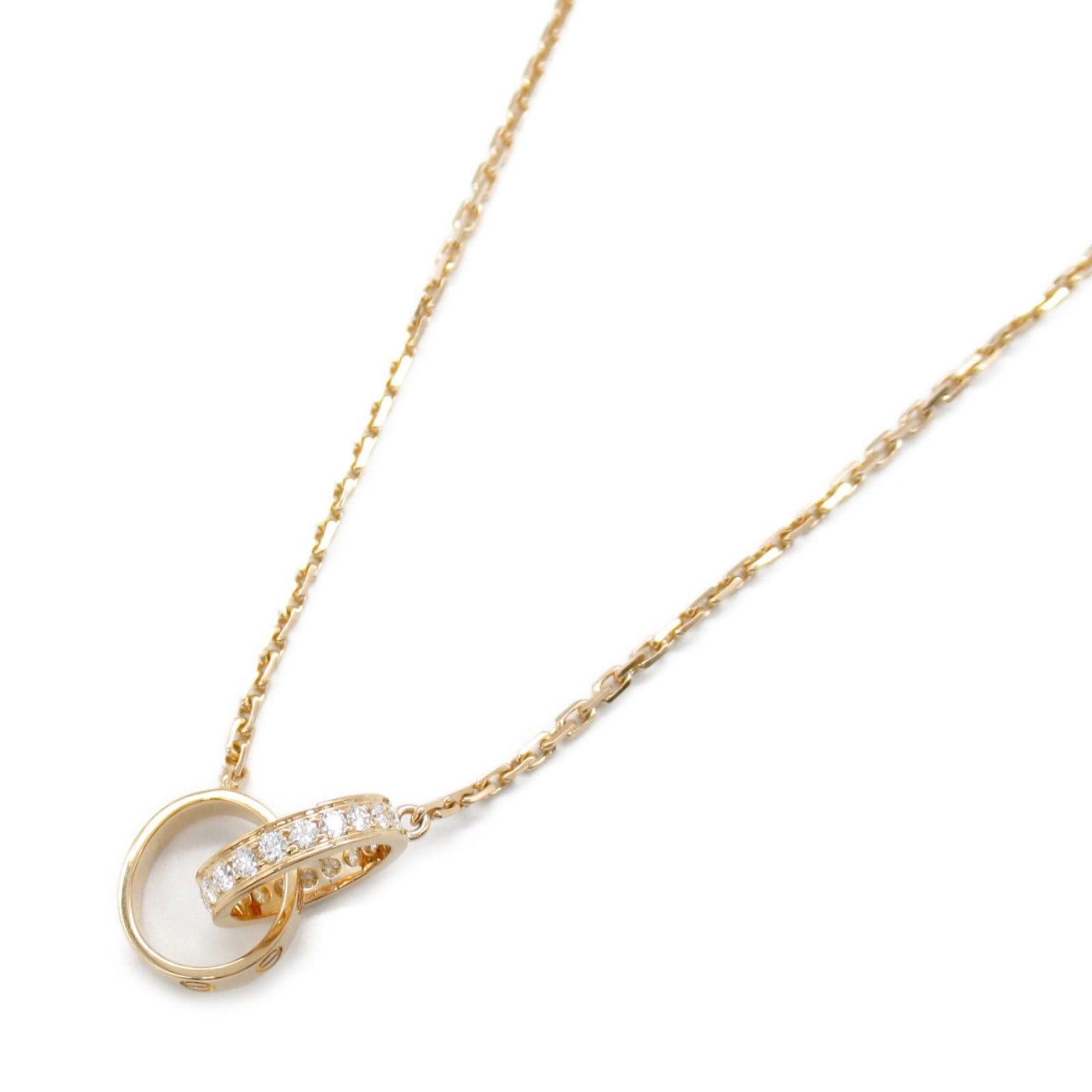 Cartier Cartier Baby Love Necklace Diamond K18Pg (Pink Gold) Clear Size ONE SIZE - 1 Thumbnail