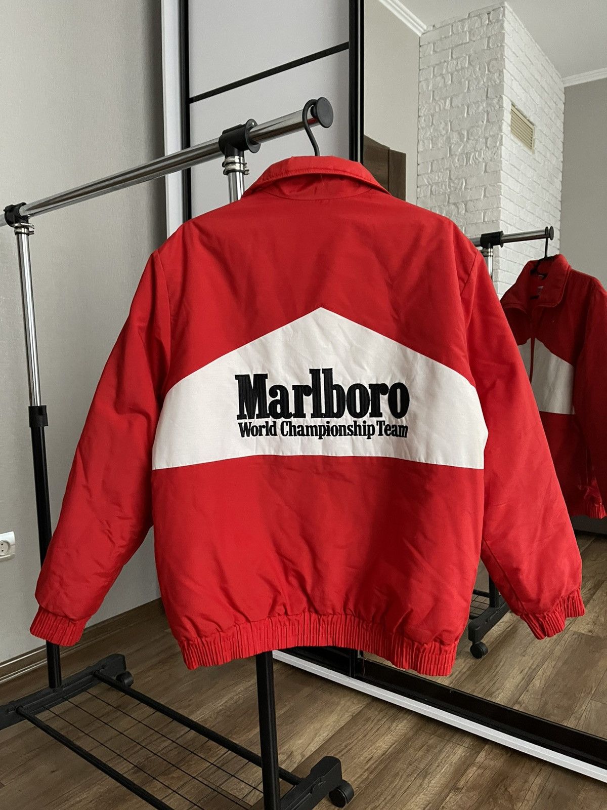 Marlboro Marlboro Vintage World Championship Team Bomber Jacket 90s Size US L / EU 52-54 / 3 - 3 Thumbnail