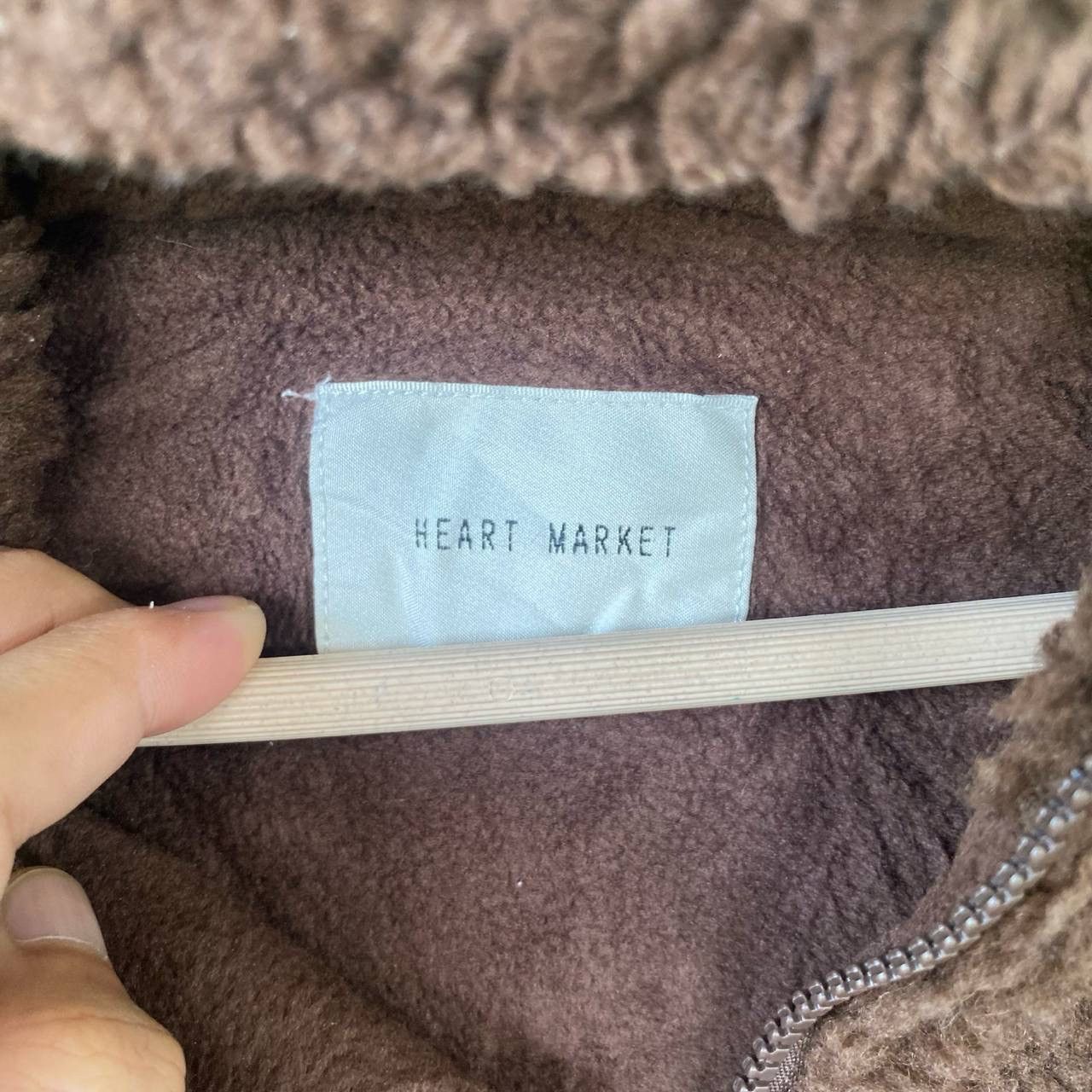 Japanese Brand Vintage Japan Heart Market Deep Pile Fleece Zipper Jacket Size US S / EU 44-46 / 1 - 7 Thumbnail