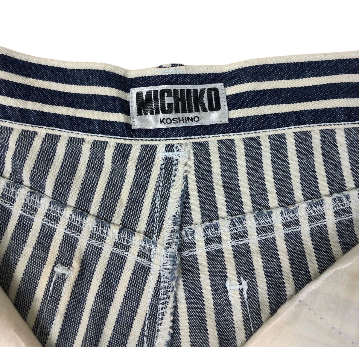 Japanese Brand × Michiko Koshino London Michiko Koshino Stripe Casual Style Pants Size US 29 - 12 Thumbnail