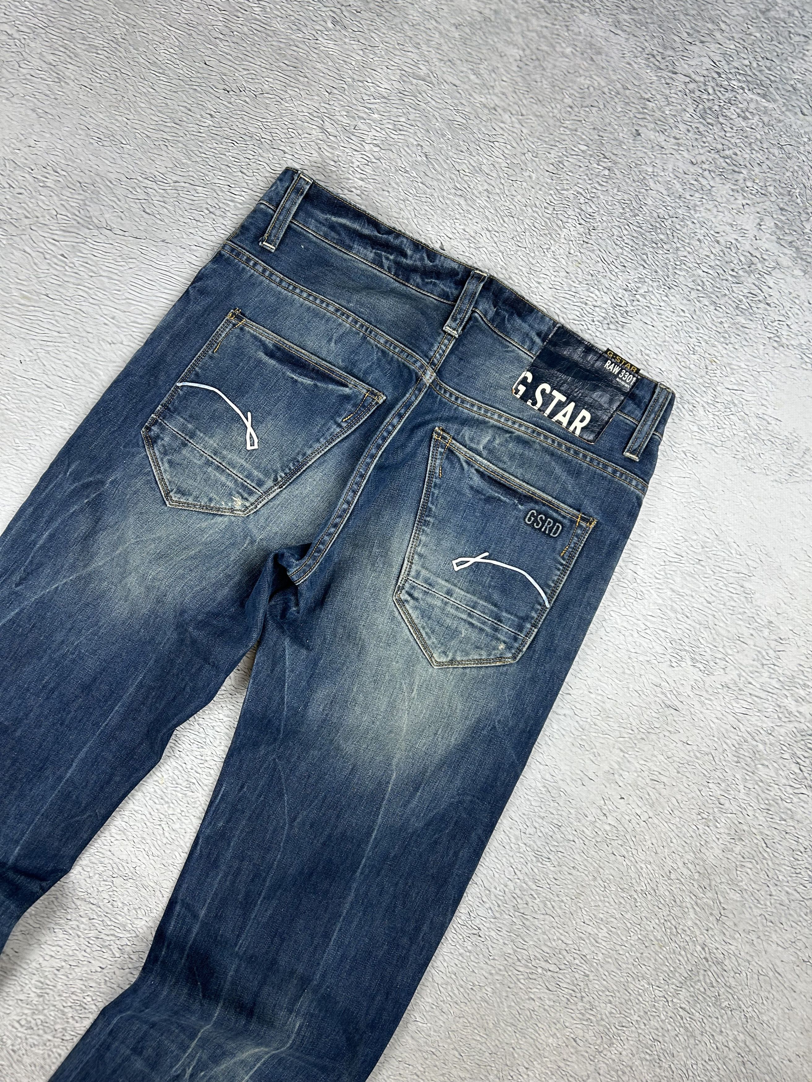 G-Star × Vintage Vintage G-Star Raw Denim Jeans Straight Boiled Oldmoney Size US 29 - 3 Thumbnail