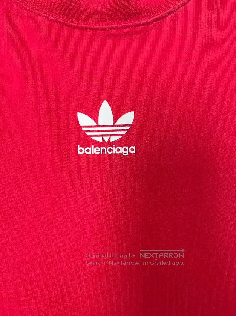 Balenciaga Balenciaga Three Stripes Logo Printed Round Neck Short Sle Size US XL / EU 56 / 4 - 3 Thumbnail