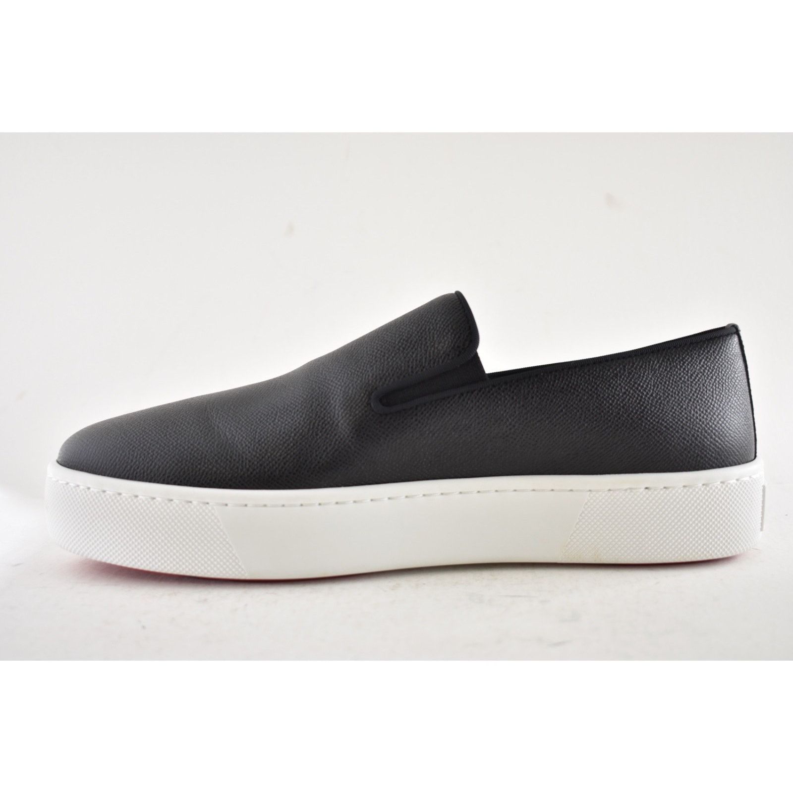Christian Louboutin Christian Louboutin Mens Boatissimo Flat Black Leather Size US 9 / EU 42 - 15 Thumbnail