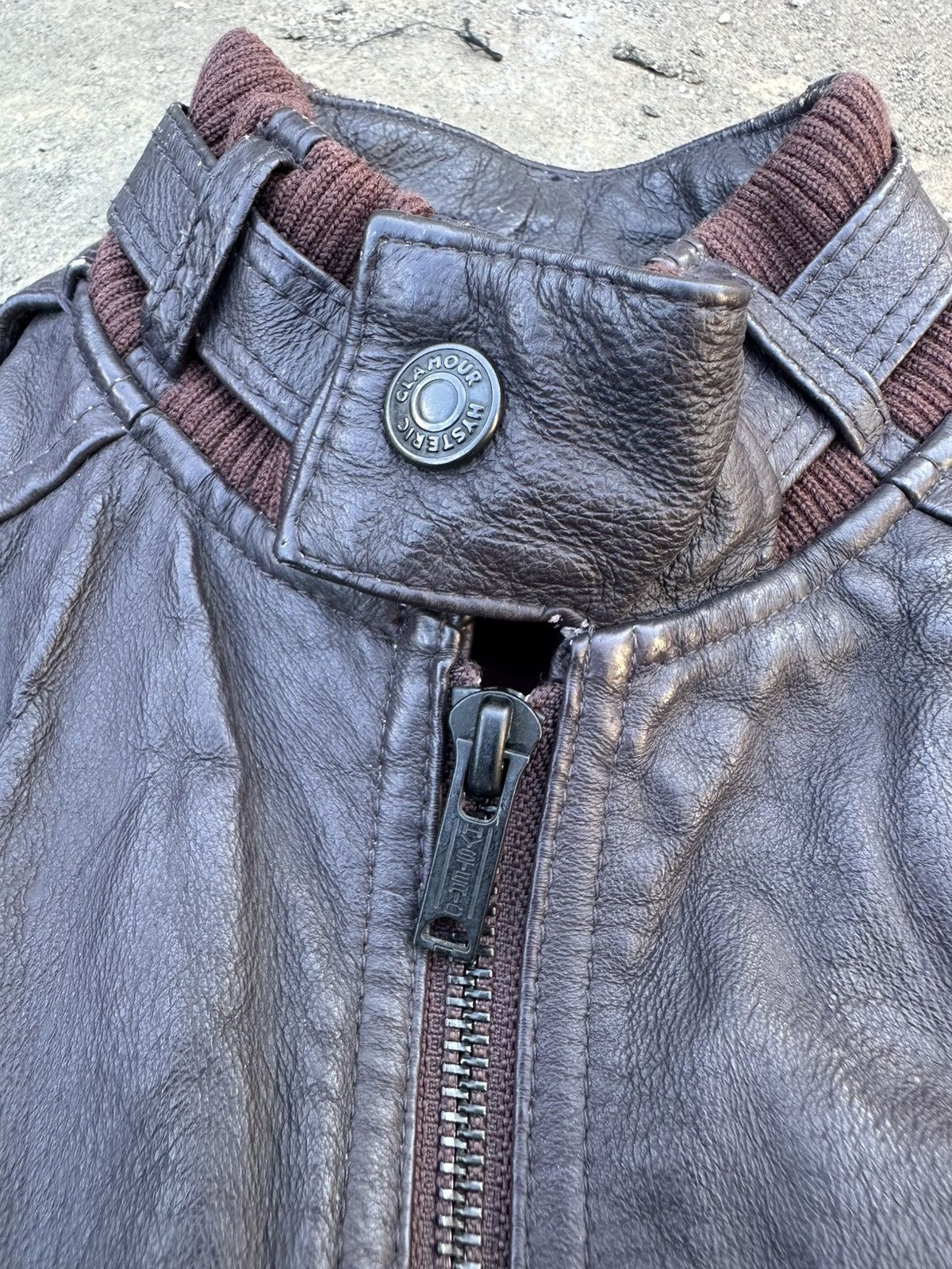 Hysteric Glamour Hysteric Glamour - Leather Flight/Bomber Jacket Size US L / EU 52-54 / 3 - 4 Thumbnail