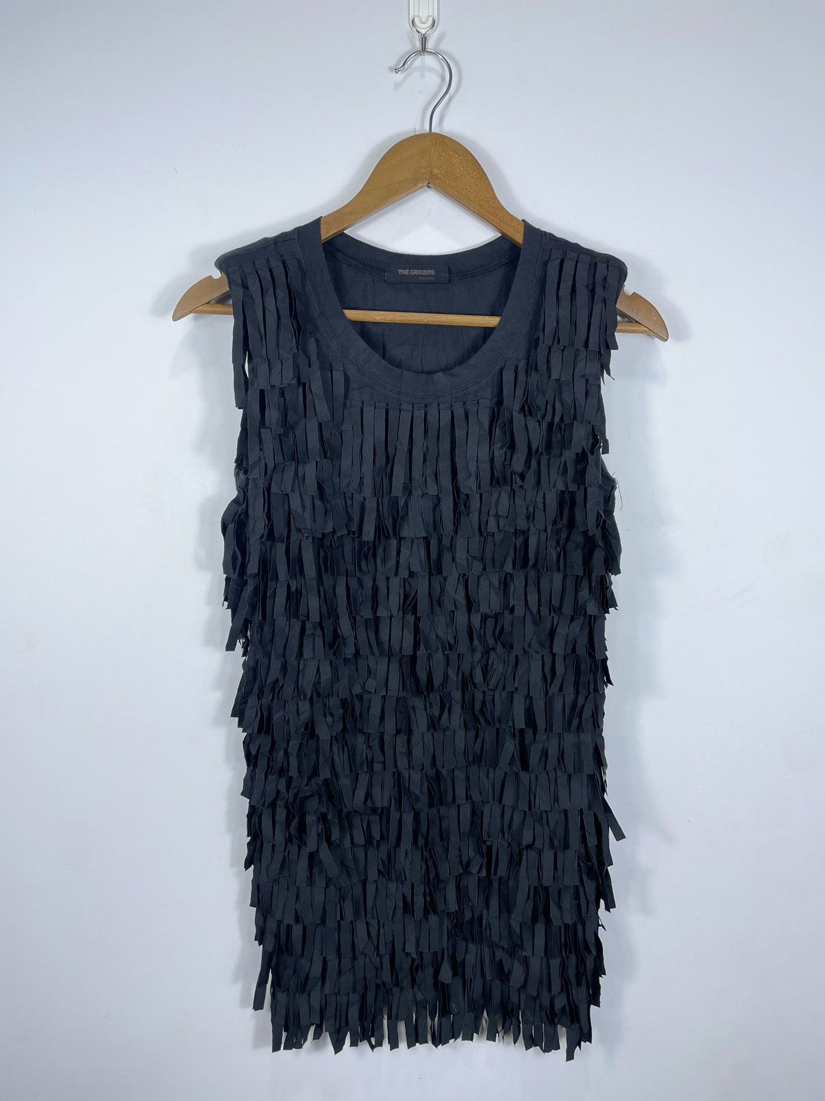 Japanese Brand The Croquis fringe tank top y2k ifsixLgb style Size US M / EU 48-50 / 2 - 1 Thumbnail
