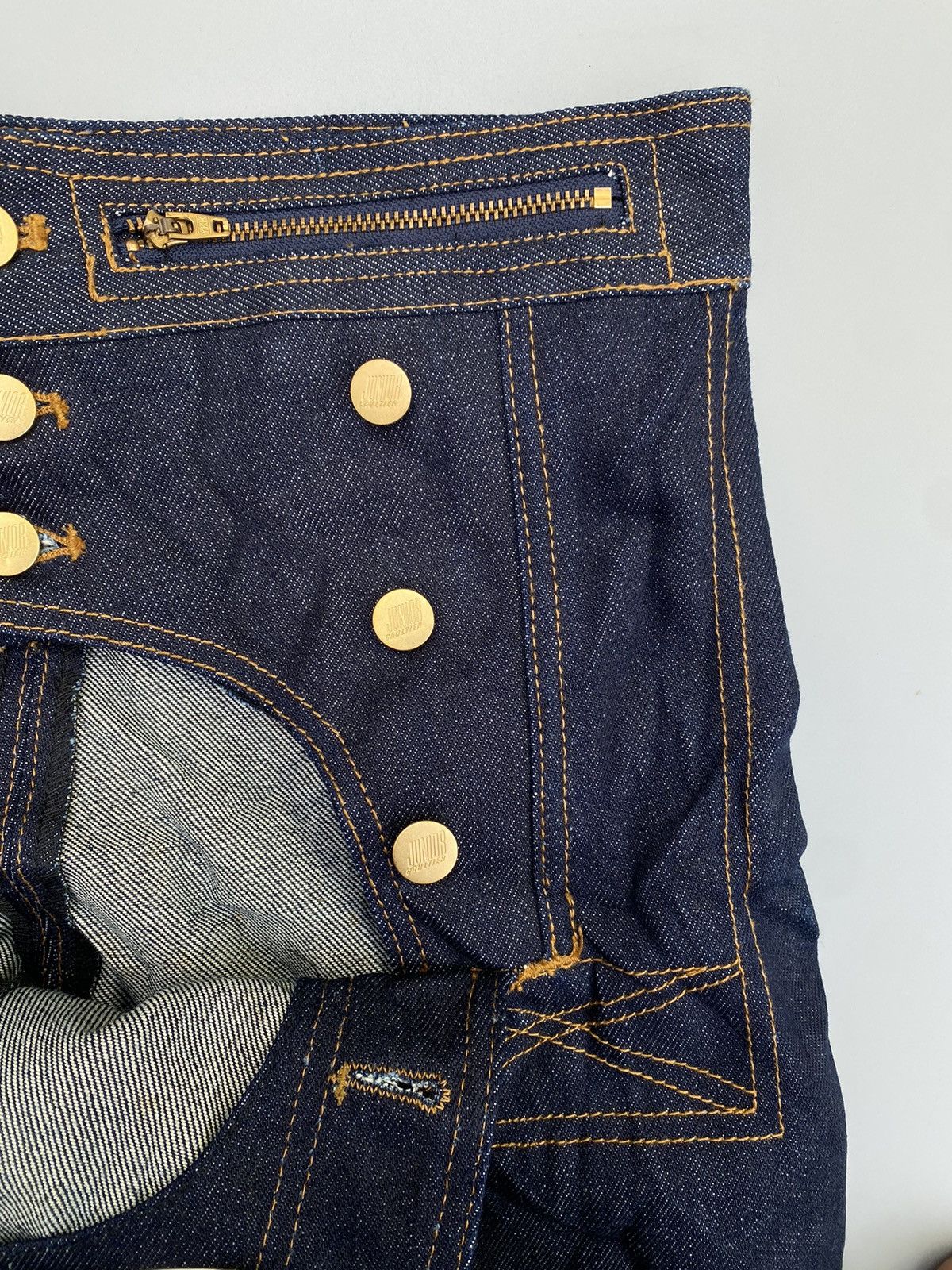 Jean Paul Gaultier S/S 1993 Rare Junior Gaultier- Tri-Closure Andro Jeans Size US 30 / EU 46 - 16 Thumbnail