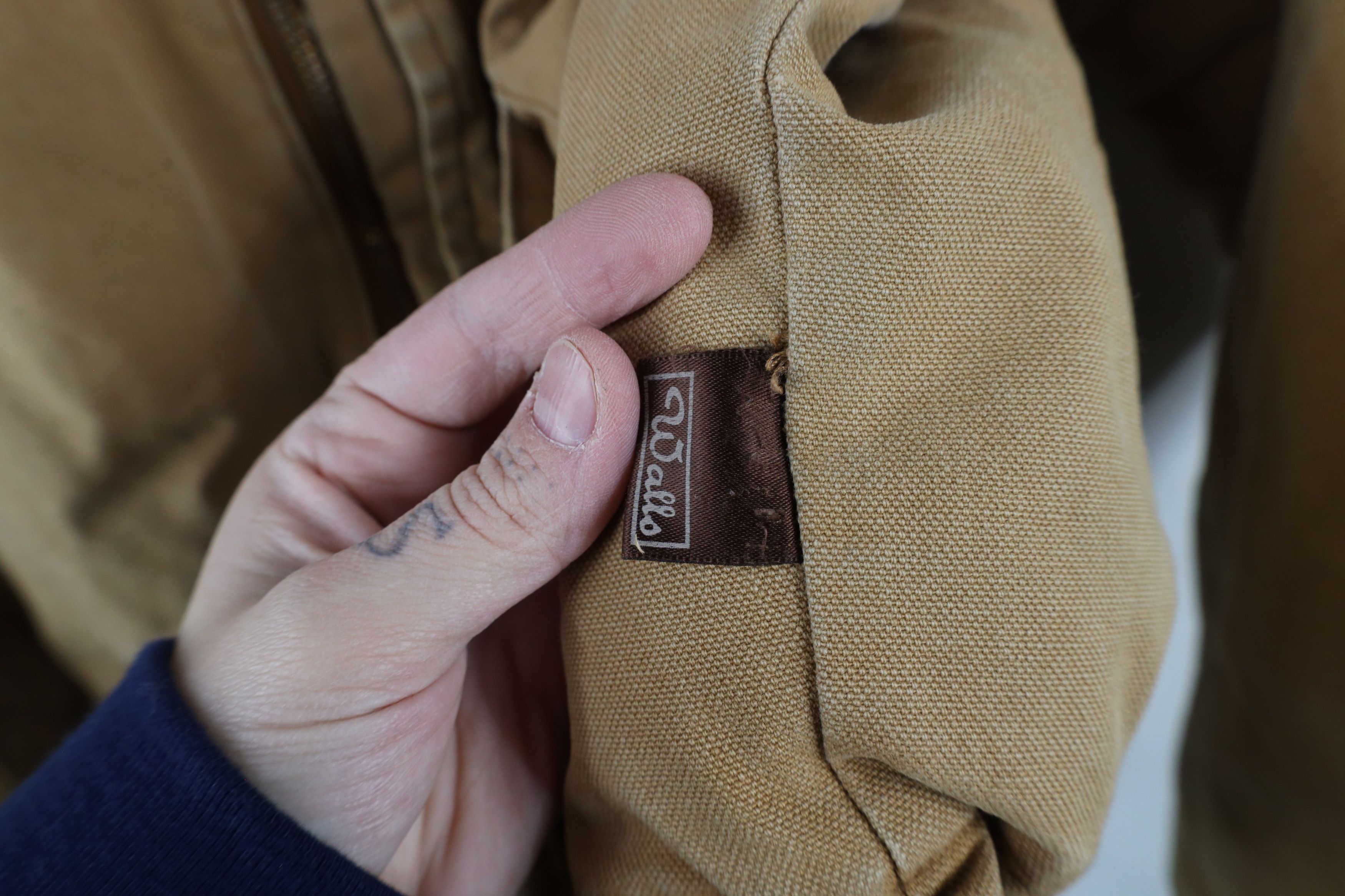 Vintage × Walls Vintage 90s Walls Canvas Bomber Jacket Duck Brown USA Size US XL / EU 56 / 4 - 5 Thumbnail