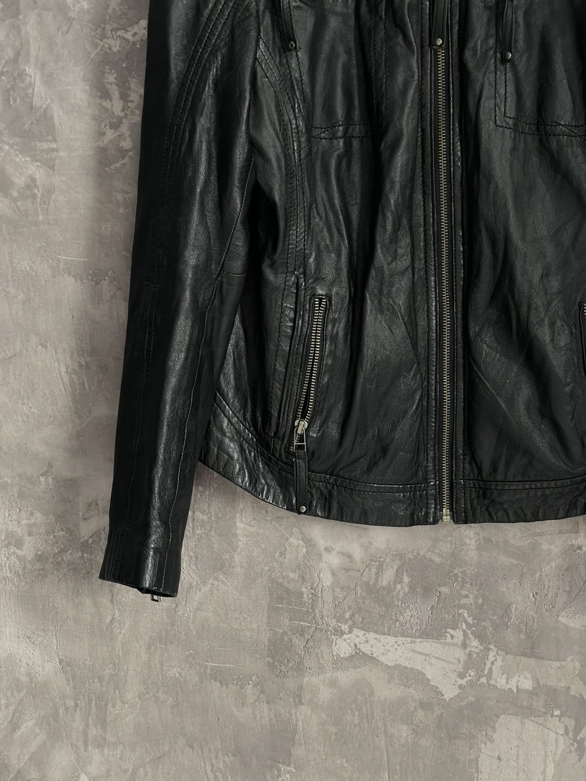 Hysteric Glamour Vintage Y2K Freaky Nation Black Woman Leather Jacket Size XL / US 12-14 / IT 48-50 - 5 Thumbnail
