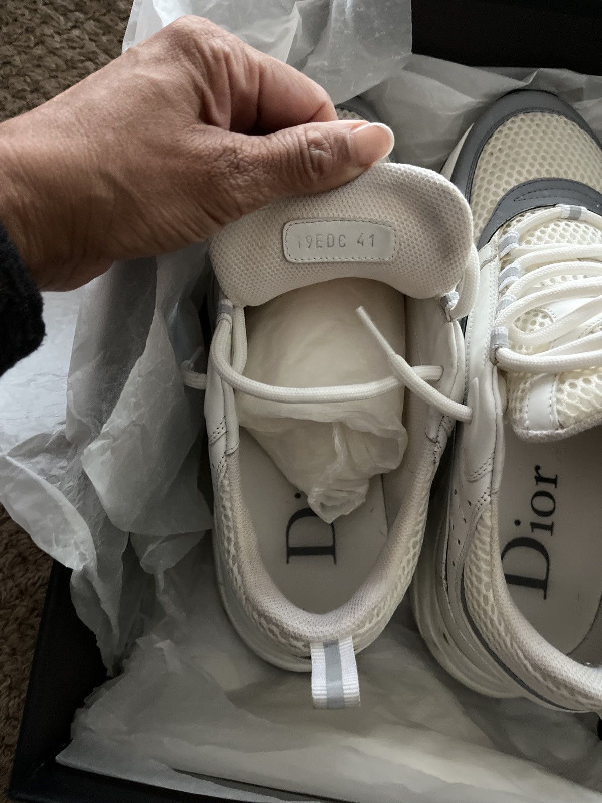 Dior White and grey dior trainers Size US 7 / EU 40 - 5 Thumbnail