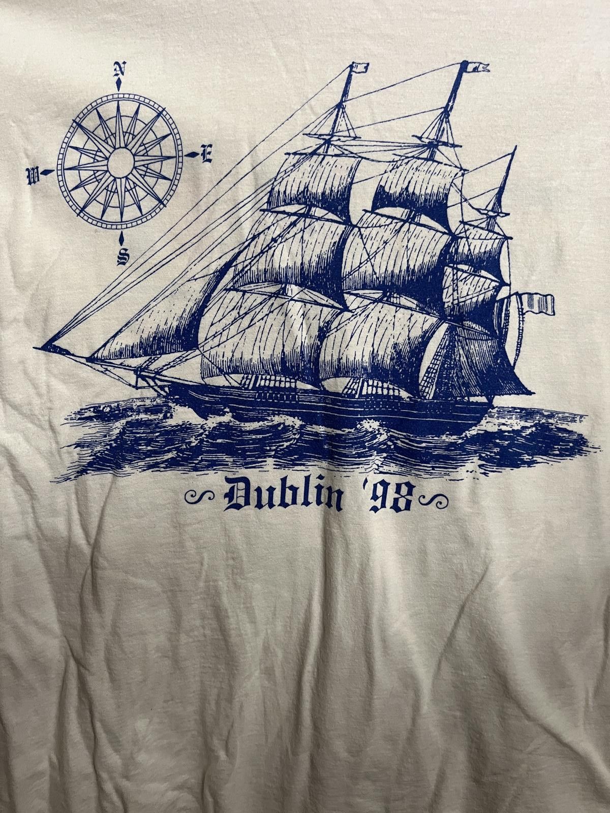 Sanctuary Dublin Ireland Tall Ship 1998 T-shirt - Compass Tee -XL Size US XL / EU 56 / 4 - 4 Thumbnail