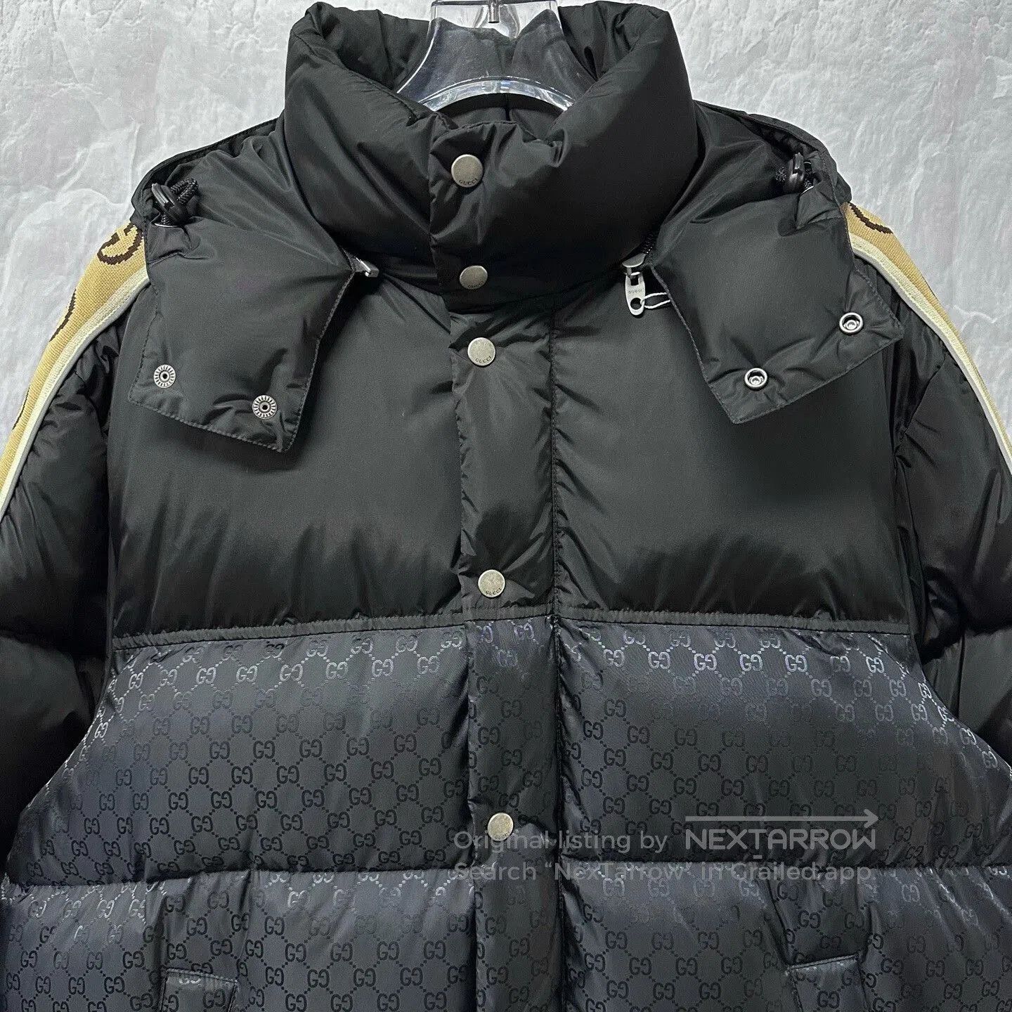 Gucci gucci reflective printed down jacket with detachable hood. Size US L / EU 52-54 / 3 - 2 Thumbnail