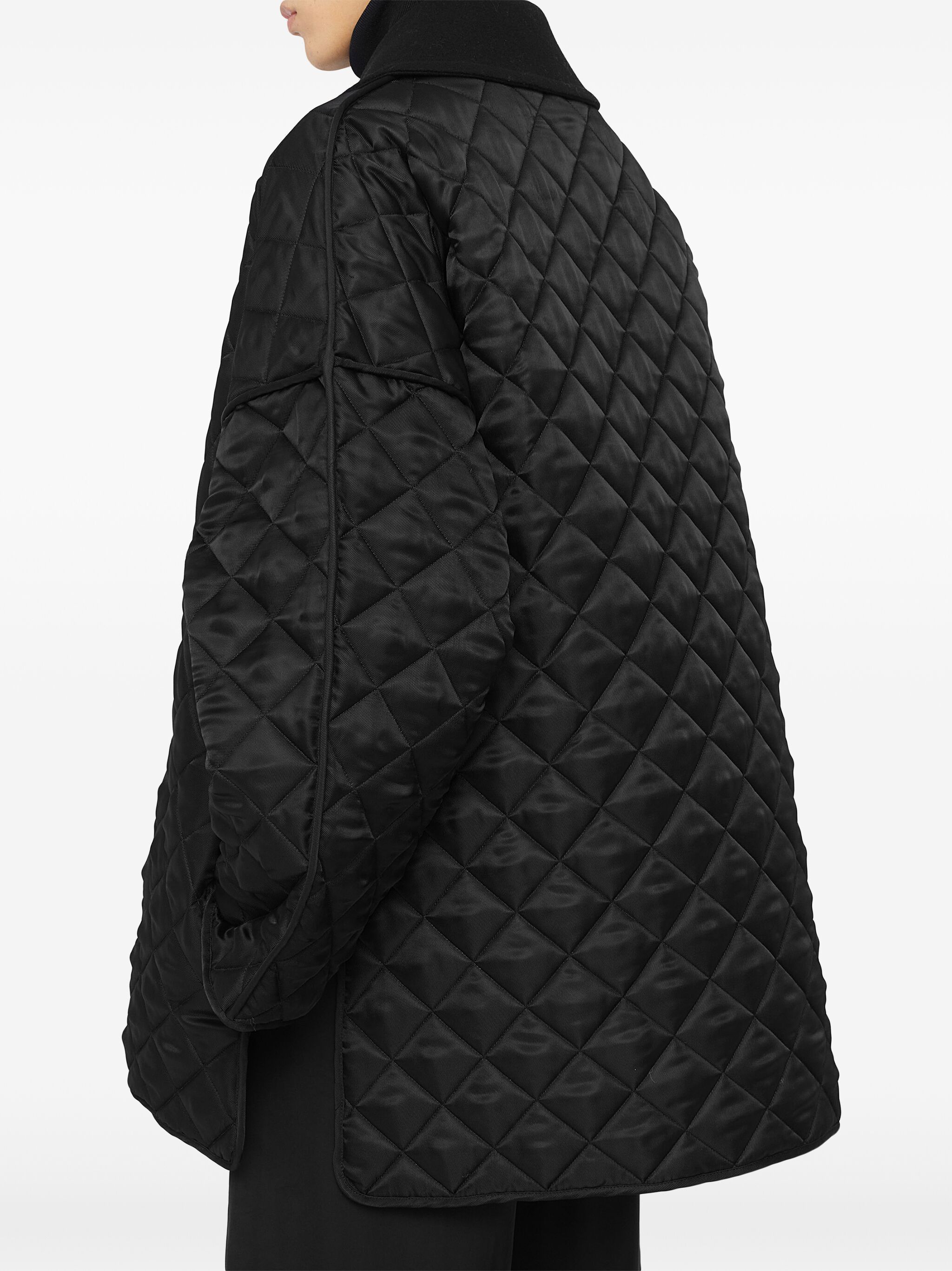 Jil Sander o1s22i1n0725 Quilted Maxi Jacket in Black Size US M / EU 48-50 / 2 - 6 Thumbnail