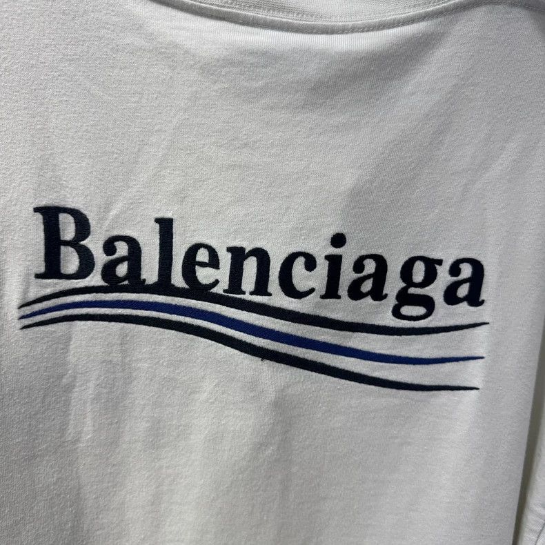 Balenciaga Balenciaga White Front and Back Embroidered Coca-Cola Wave Size US M / EU 48-50 / 2 - 6 Thumbnail