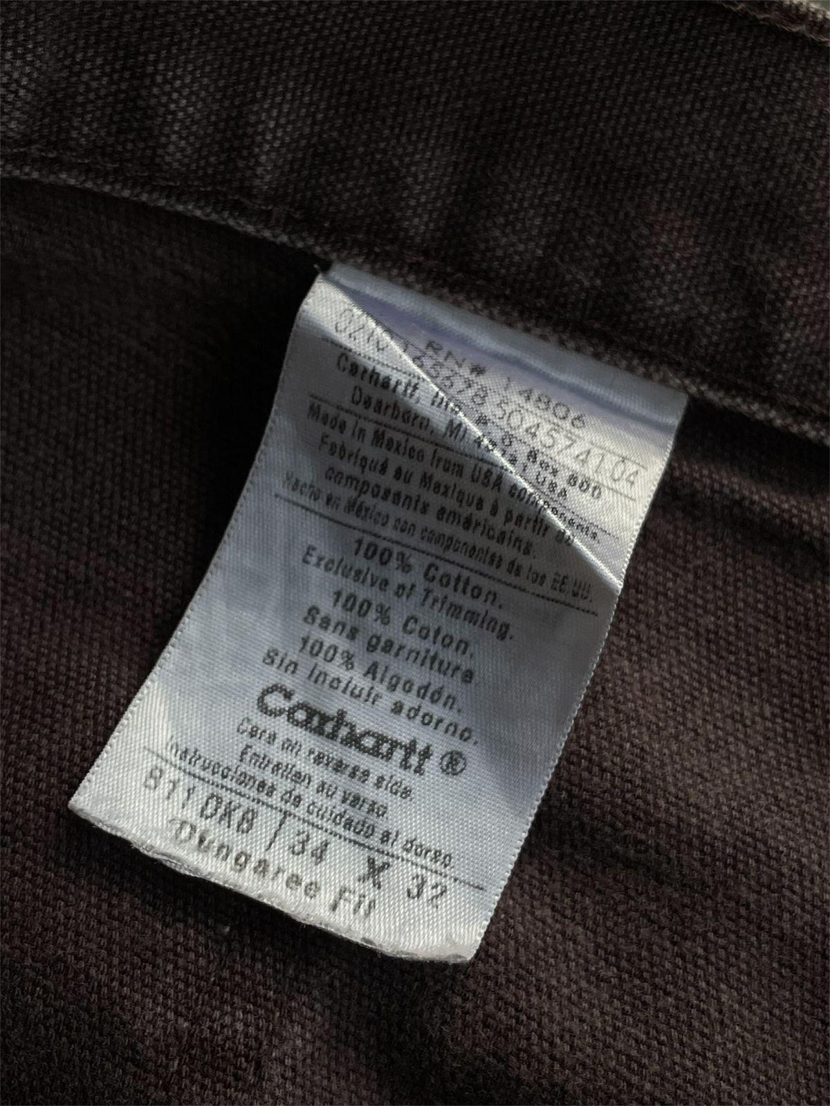 Carhartt ❤️‍🔥SOLD❤️‍🔥Vintage Faded Carhartt Carphenter Pant B11-DKB 🍫 Size US 34 / EU 50 - 6 Thumbnail